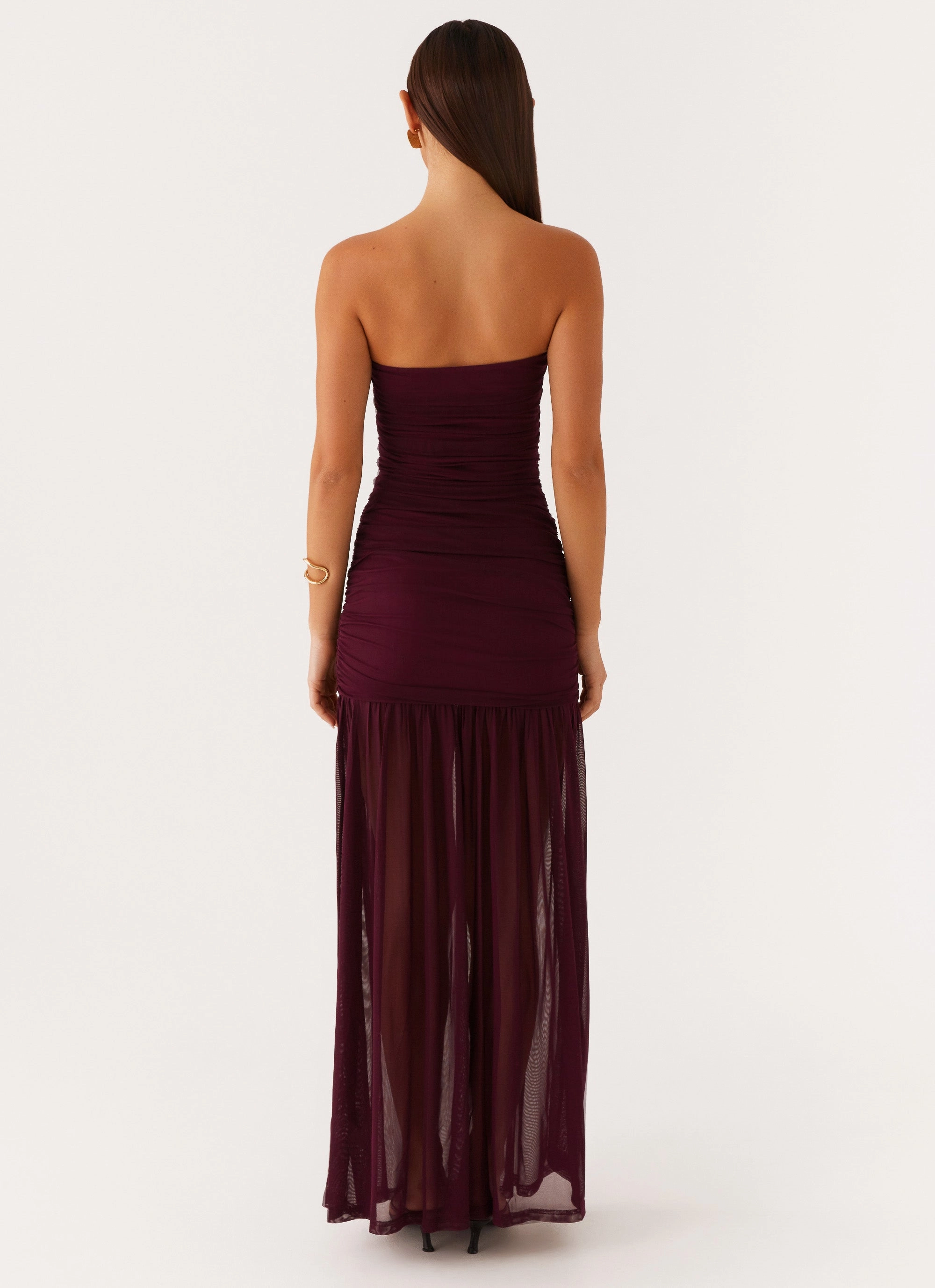 Savaya Maxi Dress - Mulberry Metallic-Shine Modern Fit