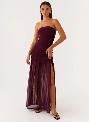 Savaya Maxi Dress - Mulberry Lightweight and Breezy Cozy Balance