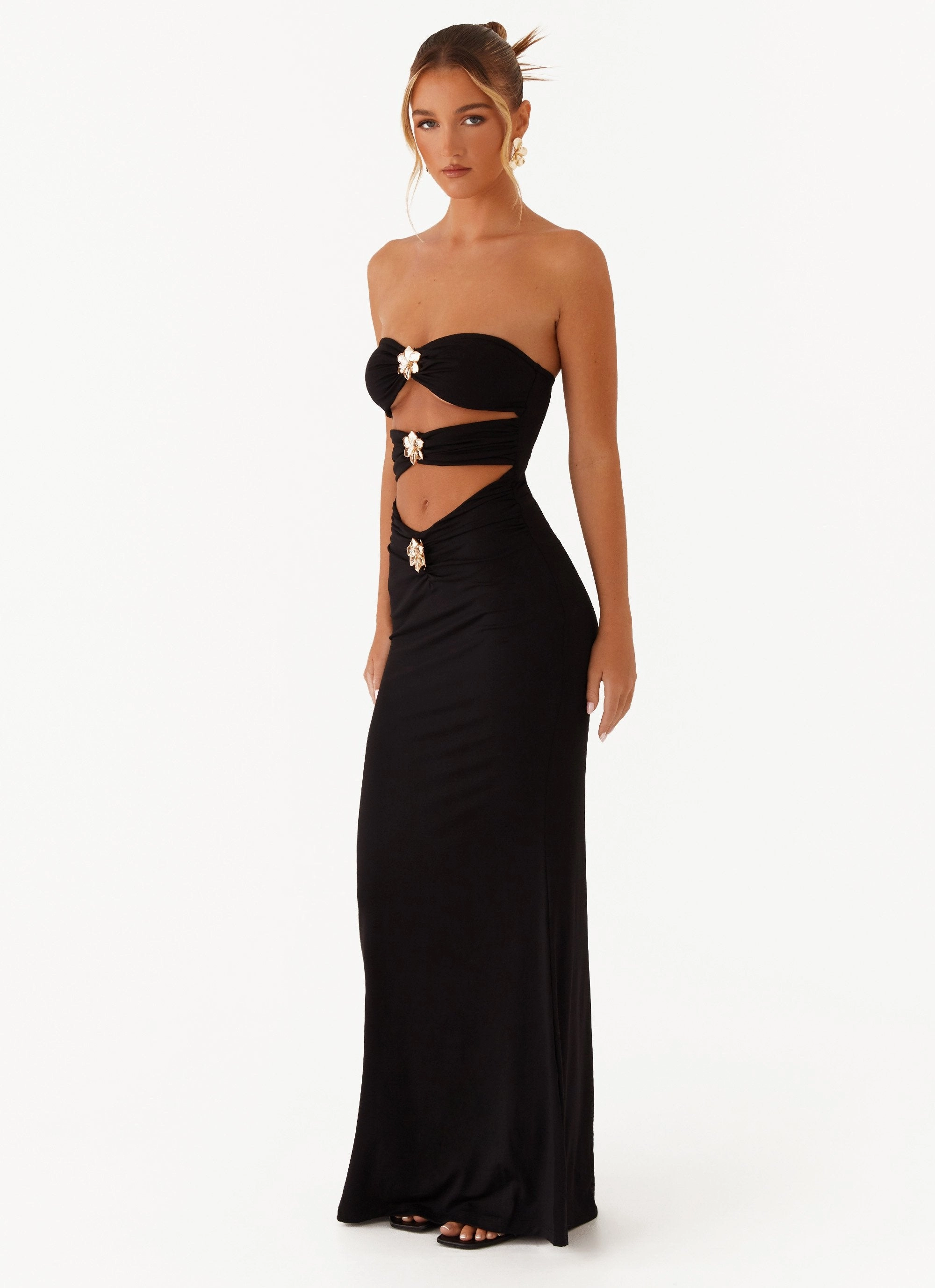 Fashionable And Functional Save Me Maxi Dress - Black