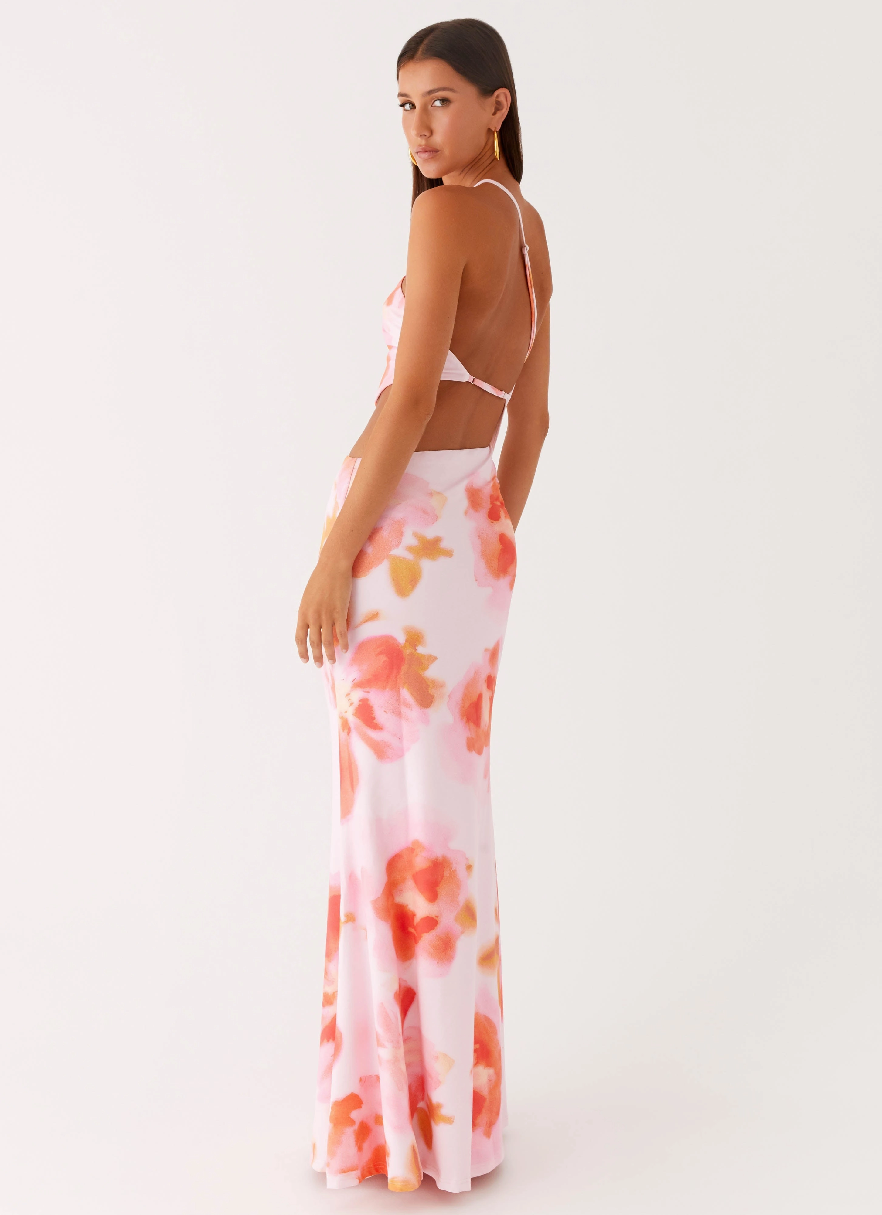 Riano Cut Out Maxi Dress - Blushing Blossom Casual weekend dress