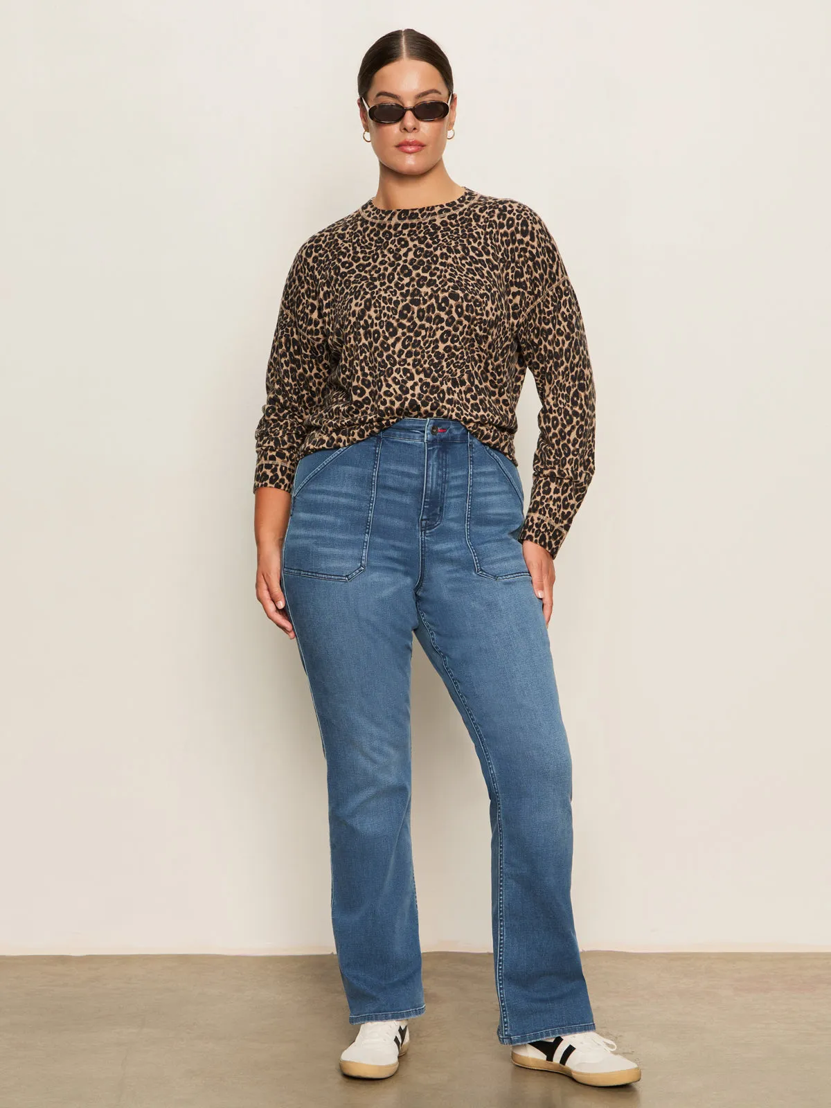 Smart Layer Sustainable Fabric Sculpted Hayden Bootcut Jean Lucky Streak Extended Sizing