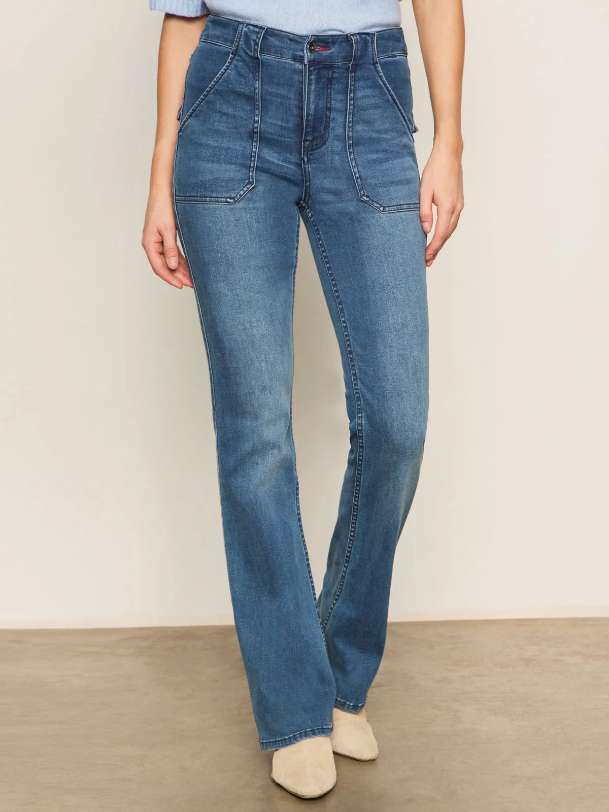 Effortless Layer Sculpted Hayden Bootcut Standard Rise Denim Pant Lucky Streak