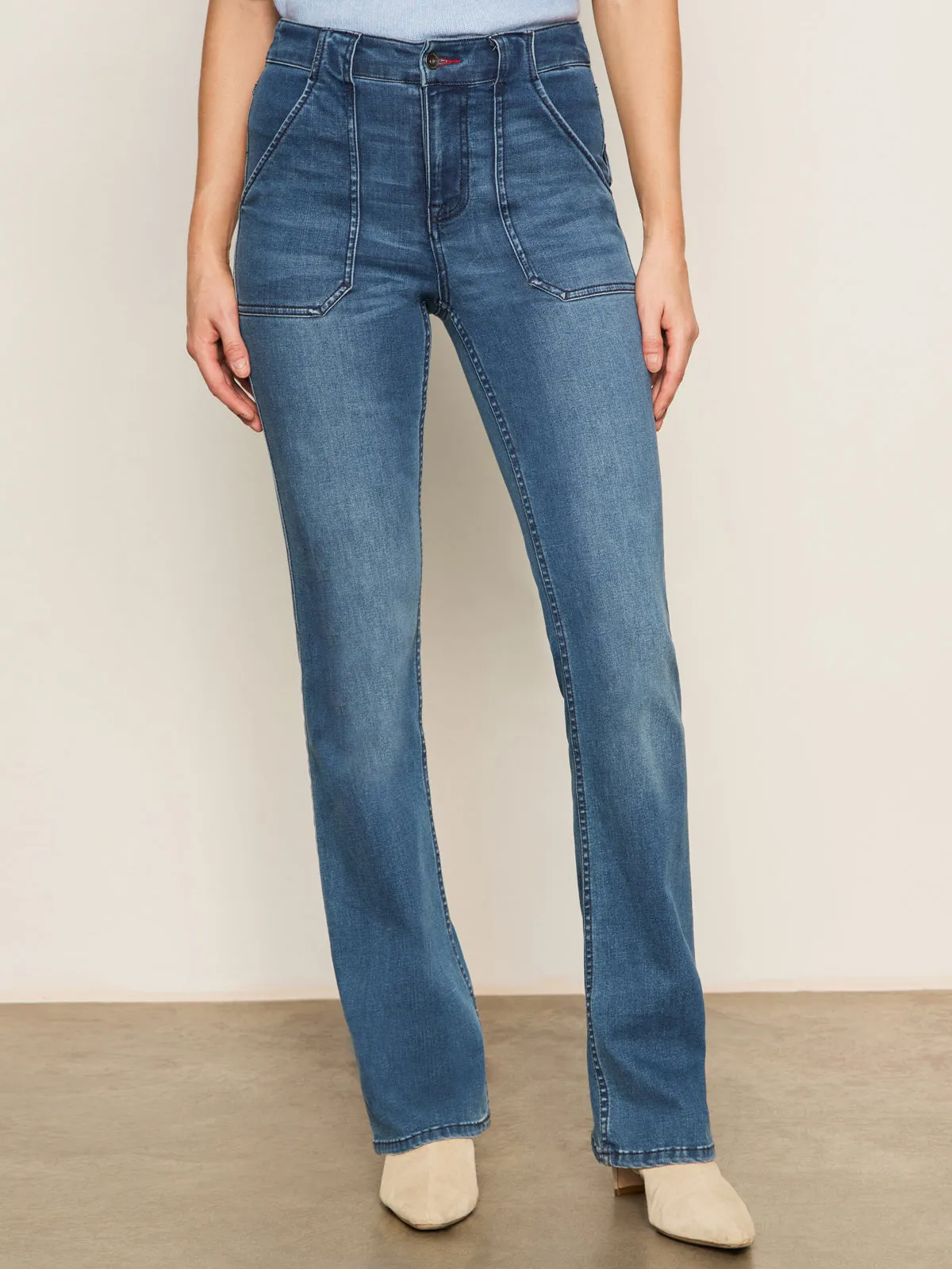 Sculpted Hayden Bootcut Standard Rise Denim Pant Lucky Streak Adjustable loop