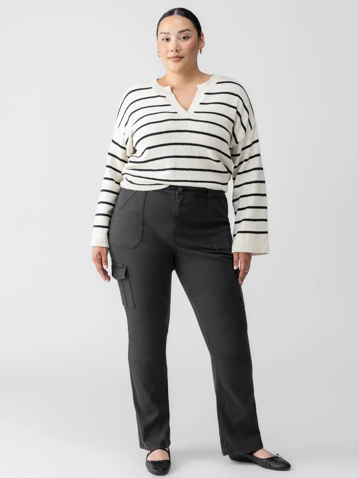 Sculpted Hayden Bootcut Standard Rise Pant Black Extended Sizing All Day Fit