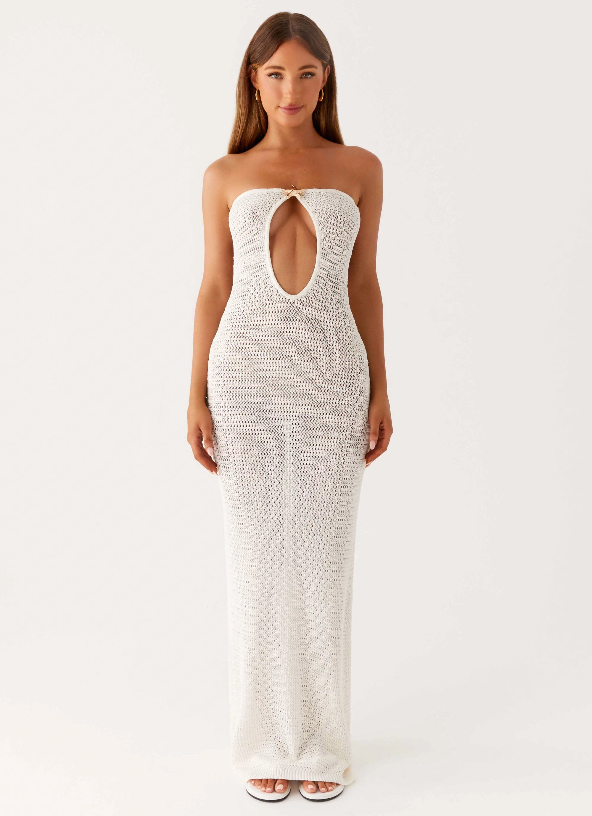 Comfortable Design Wear Seafoam Maxi Dress - Ivory