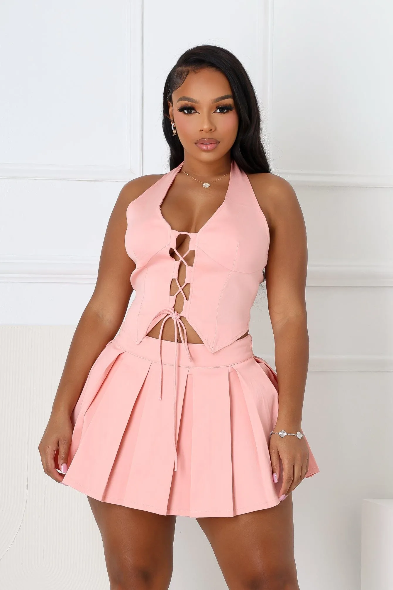 Asha Breeze Lace Up Vest AntiPillTreatment