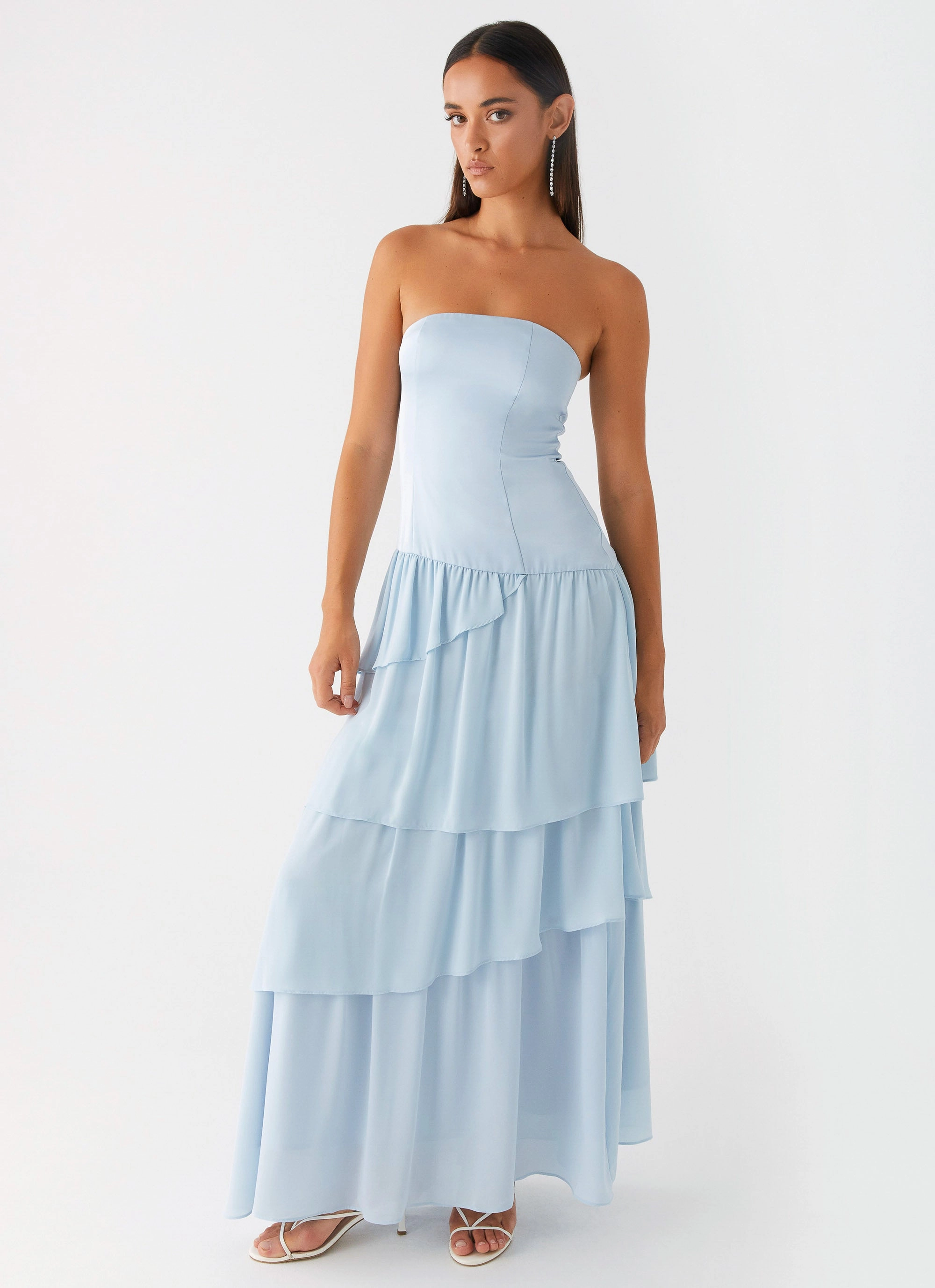 Refined Stitch Our Story Maxi Dress - Pastel Blue