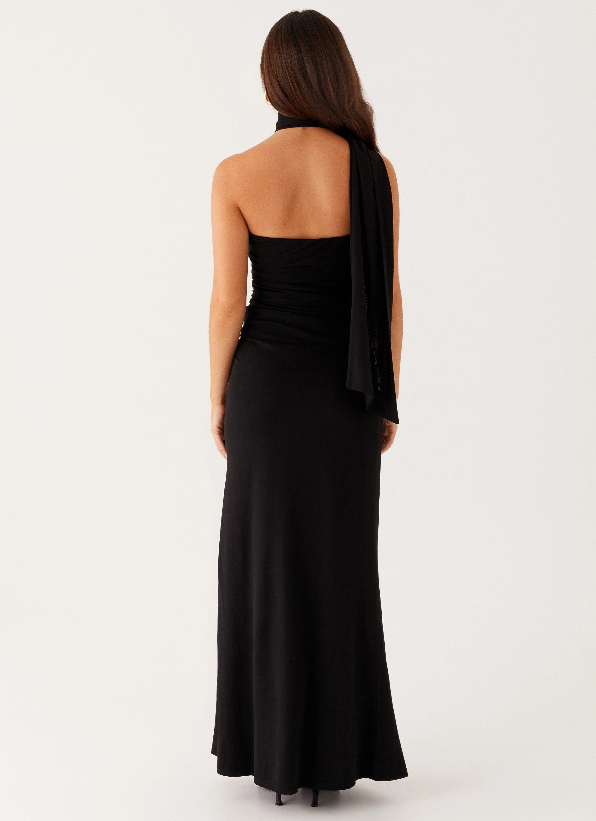 Songbird Maxi Dress - Black Earthy Hue Grace Walk