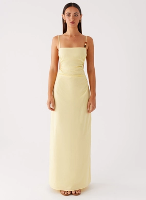 Sculpted Form Selah Maxi Dress - Yellow