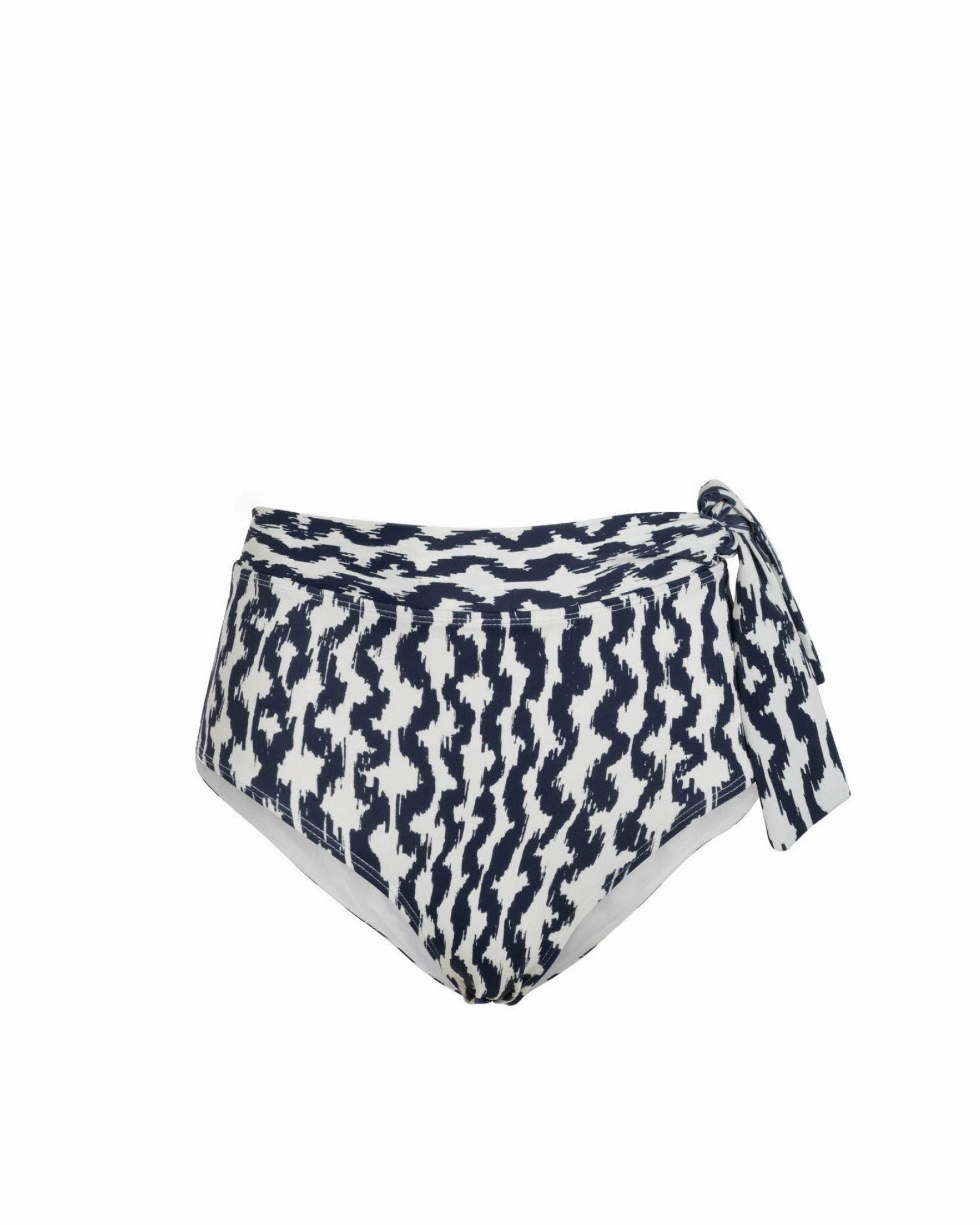 Luxury Resort Wear Side Tie High Waist Bottom In Elysia Waves