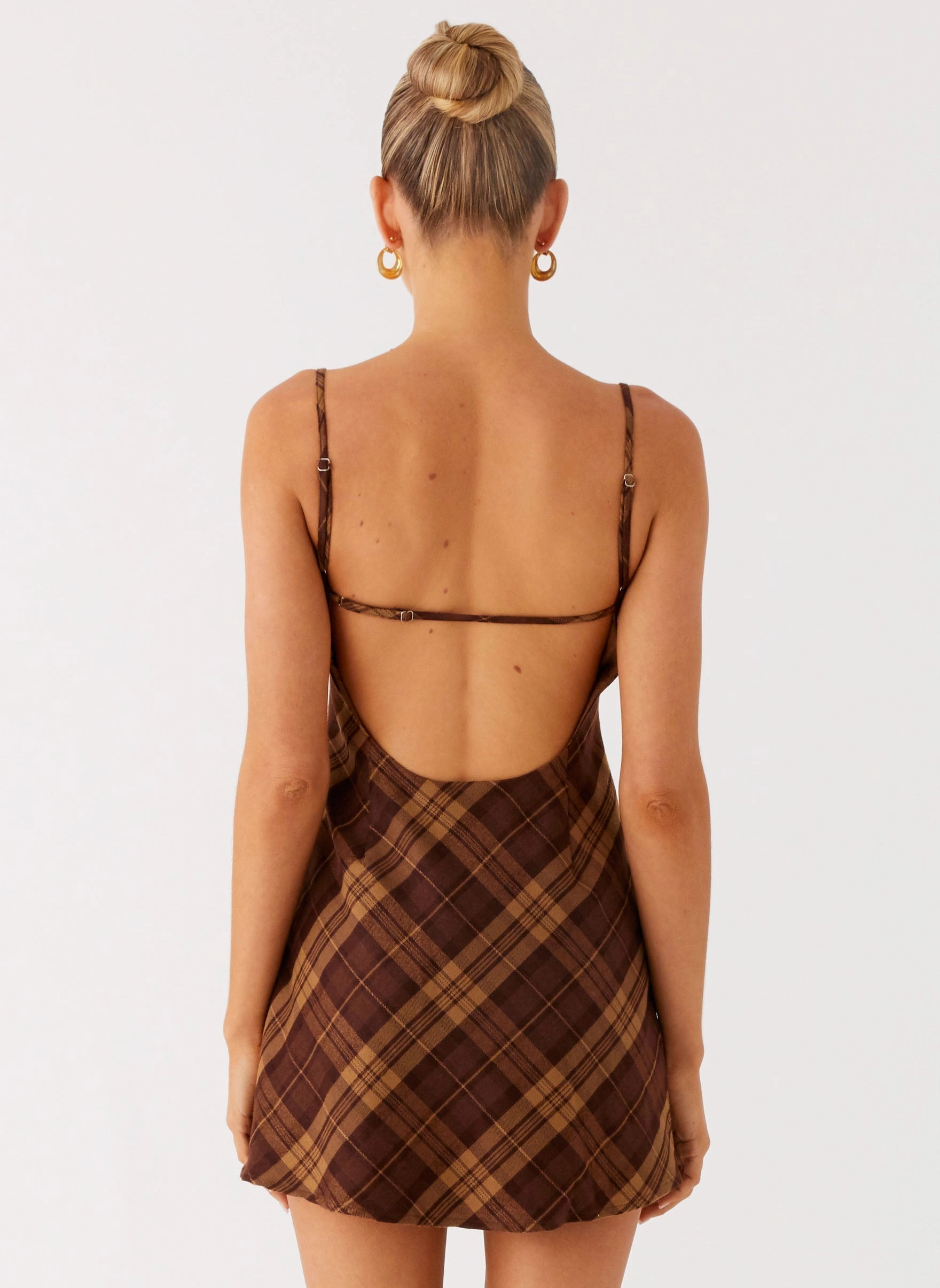 Radio Star Mini Dress - Plaid Retro Style All Day Look