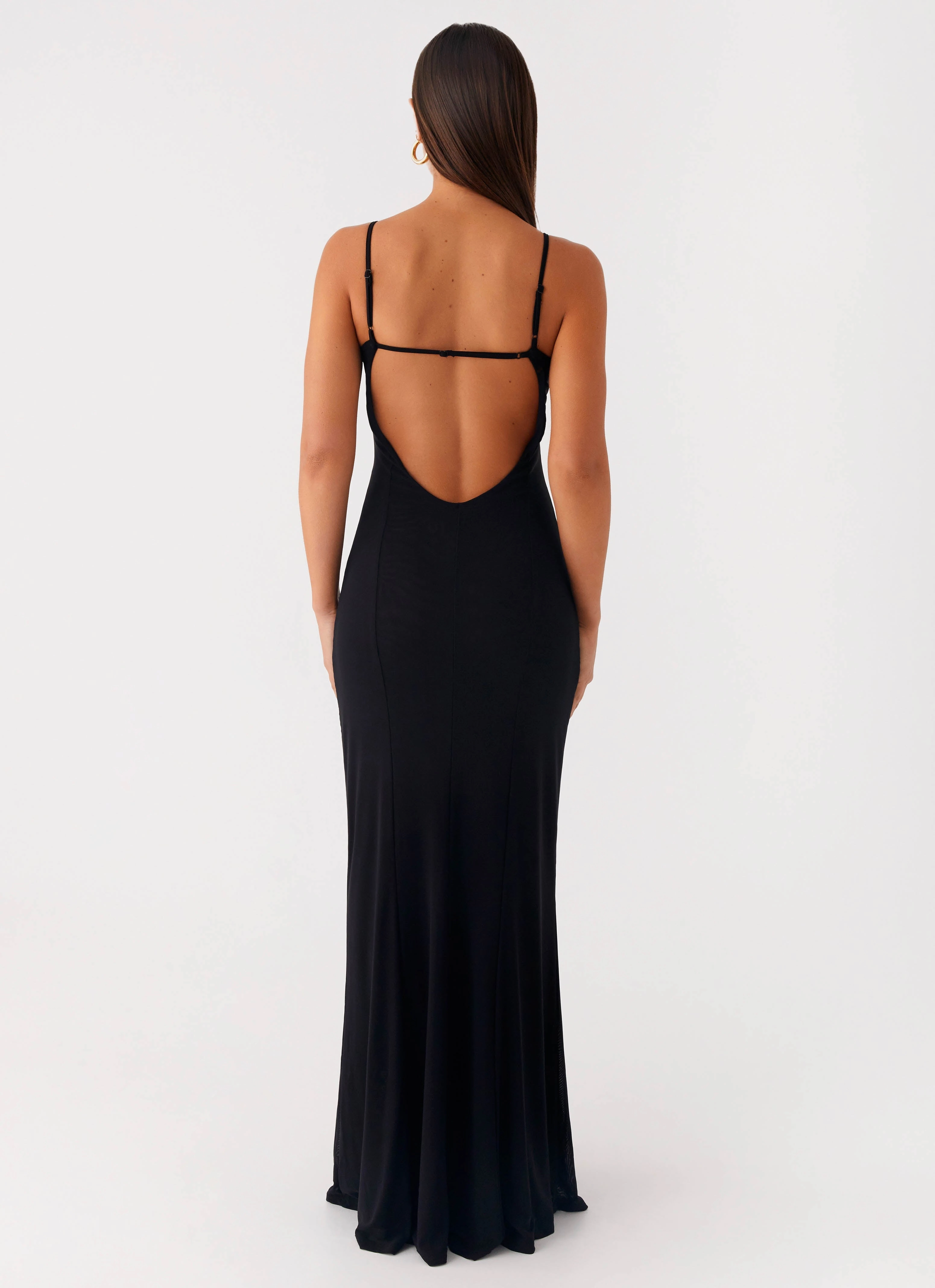 Serene Escape Maxi Dress - Black Event Glow Comfy Layers