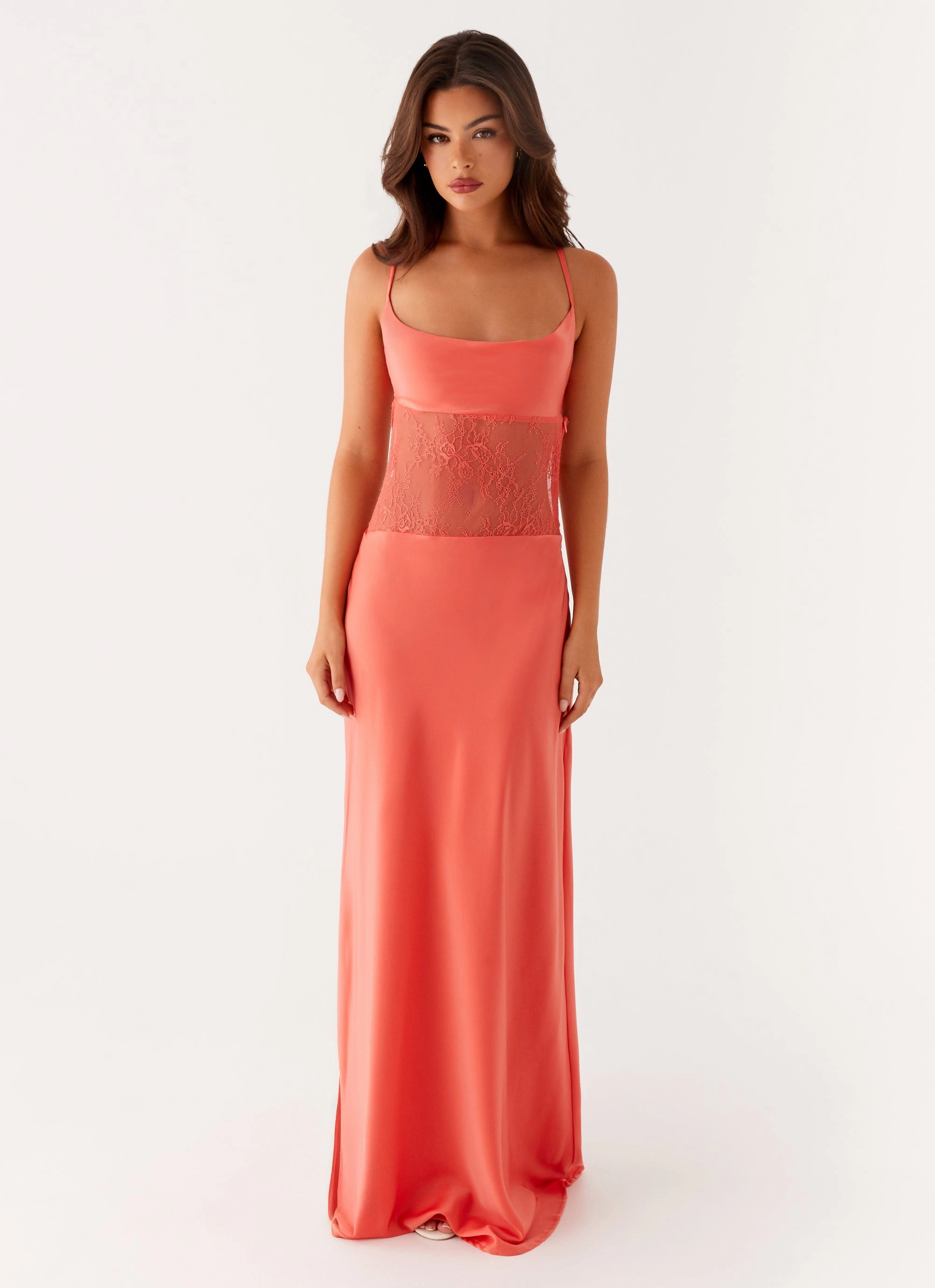 Layer Base Cozy Look Shae Maxi Dress - Tangerine