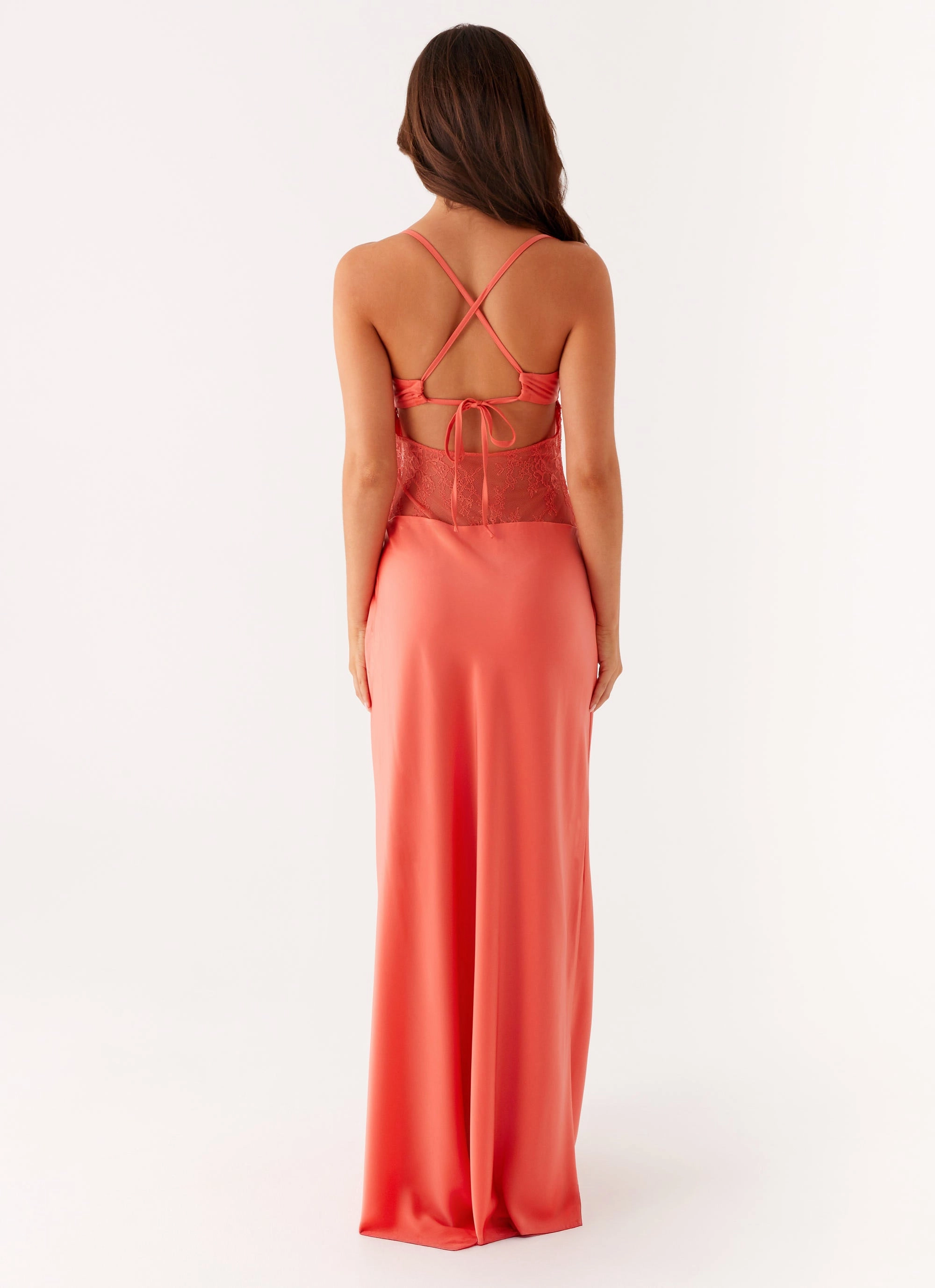french chic Smooth Motion Shae Maxi Dress - Tangerine