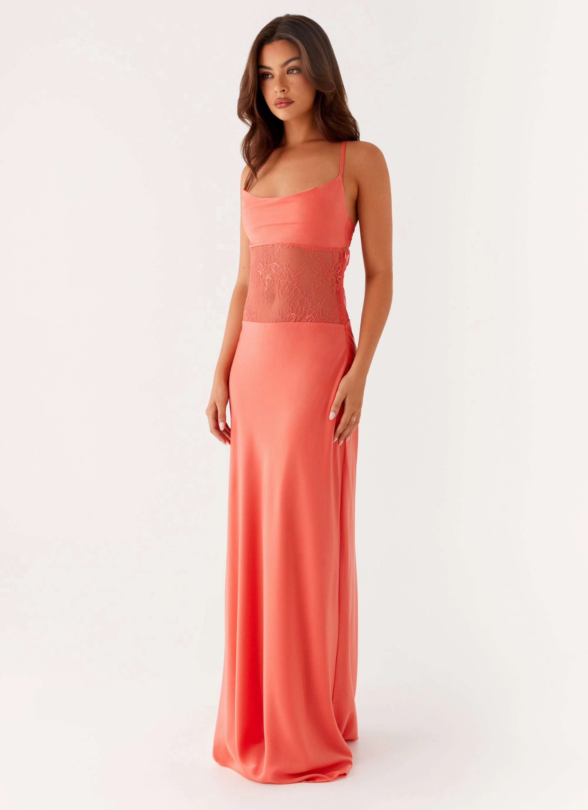 Sculpted Fit Shae Maxi Dress - Tangerine