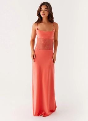 Shae Maxi Dress - Tangerine SeamlessConstruction