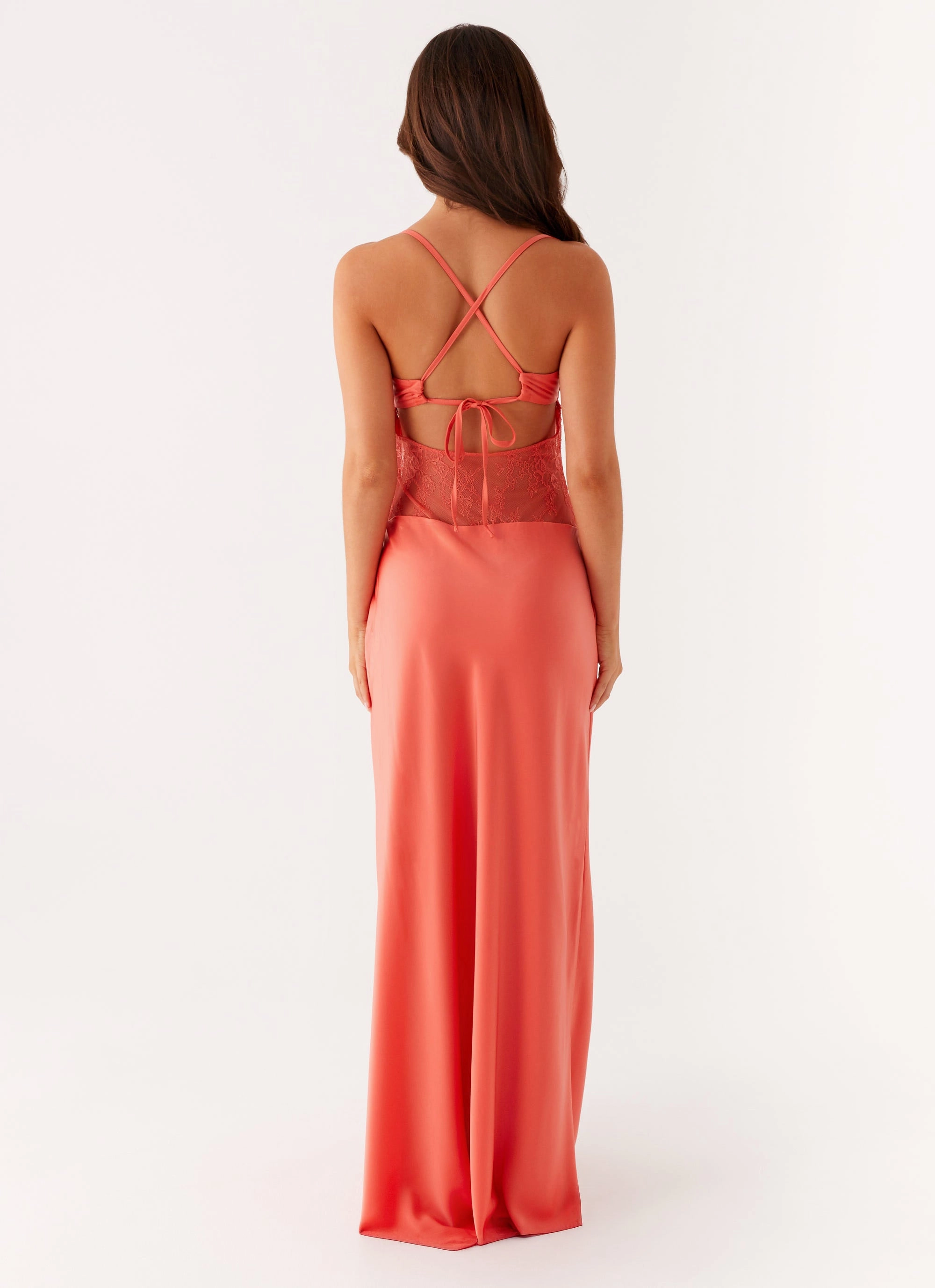 Flexible Fit Versatile dress for layering Shae Maxi Dress - Tangerine