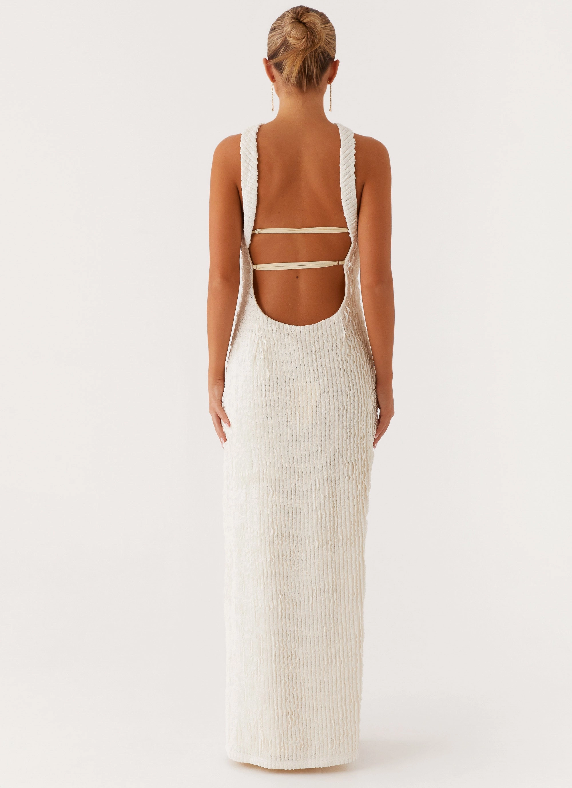Calm Finish Sadie Maxi Dress - Ivory
