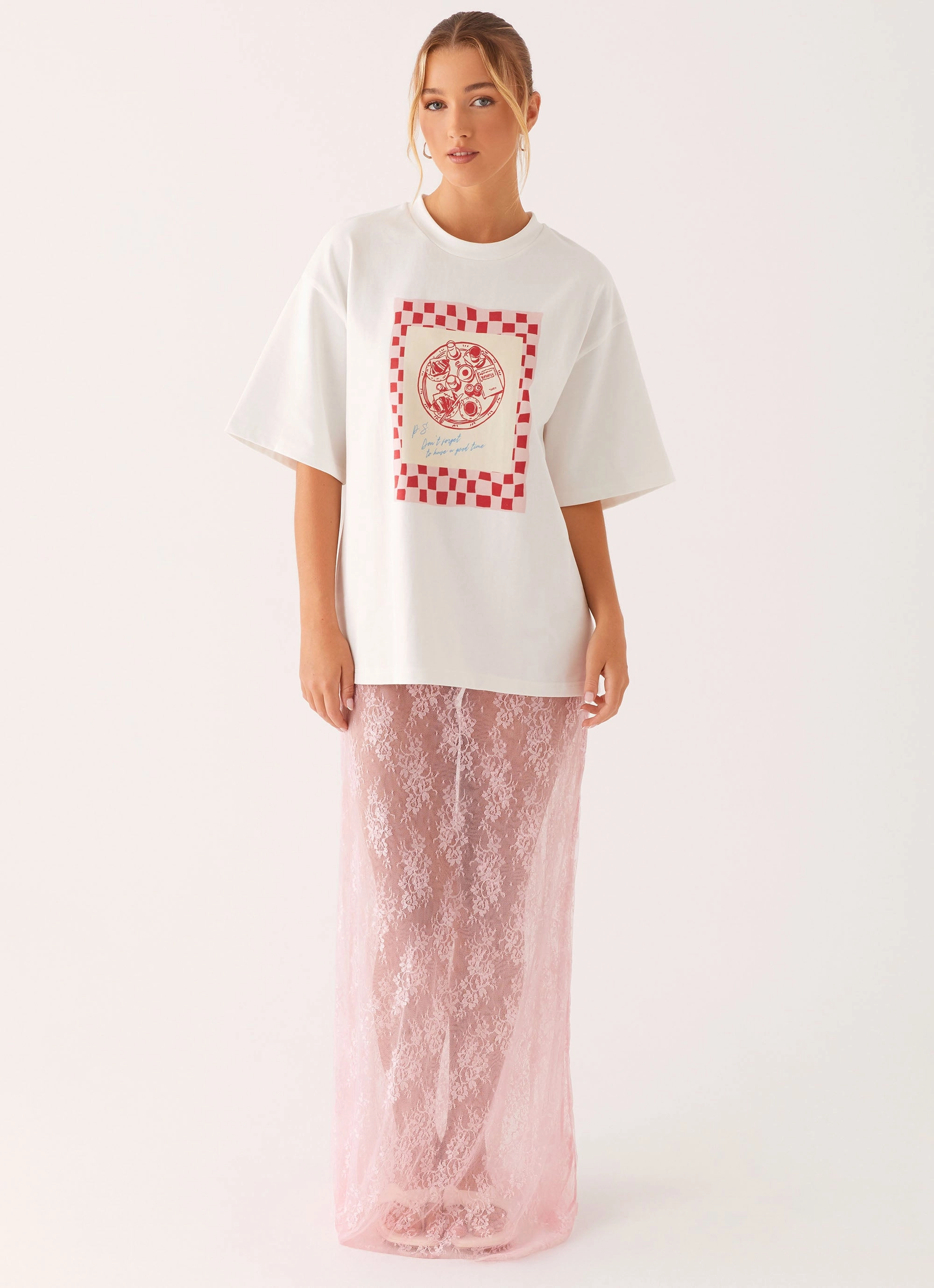 Caden Lace Maxi Skirt - Pink Non Irritating Edges Water Repellent Finish