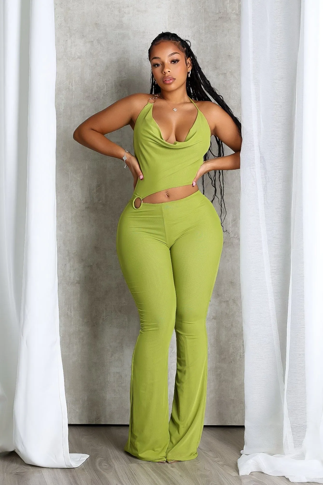 Layering Essential SecureClosures Shiva O Ring Cut Out Detail Jumpsuit