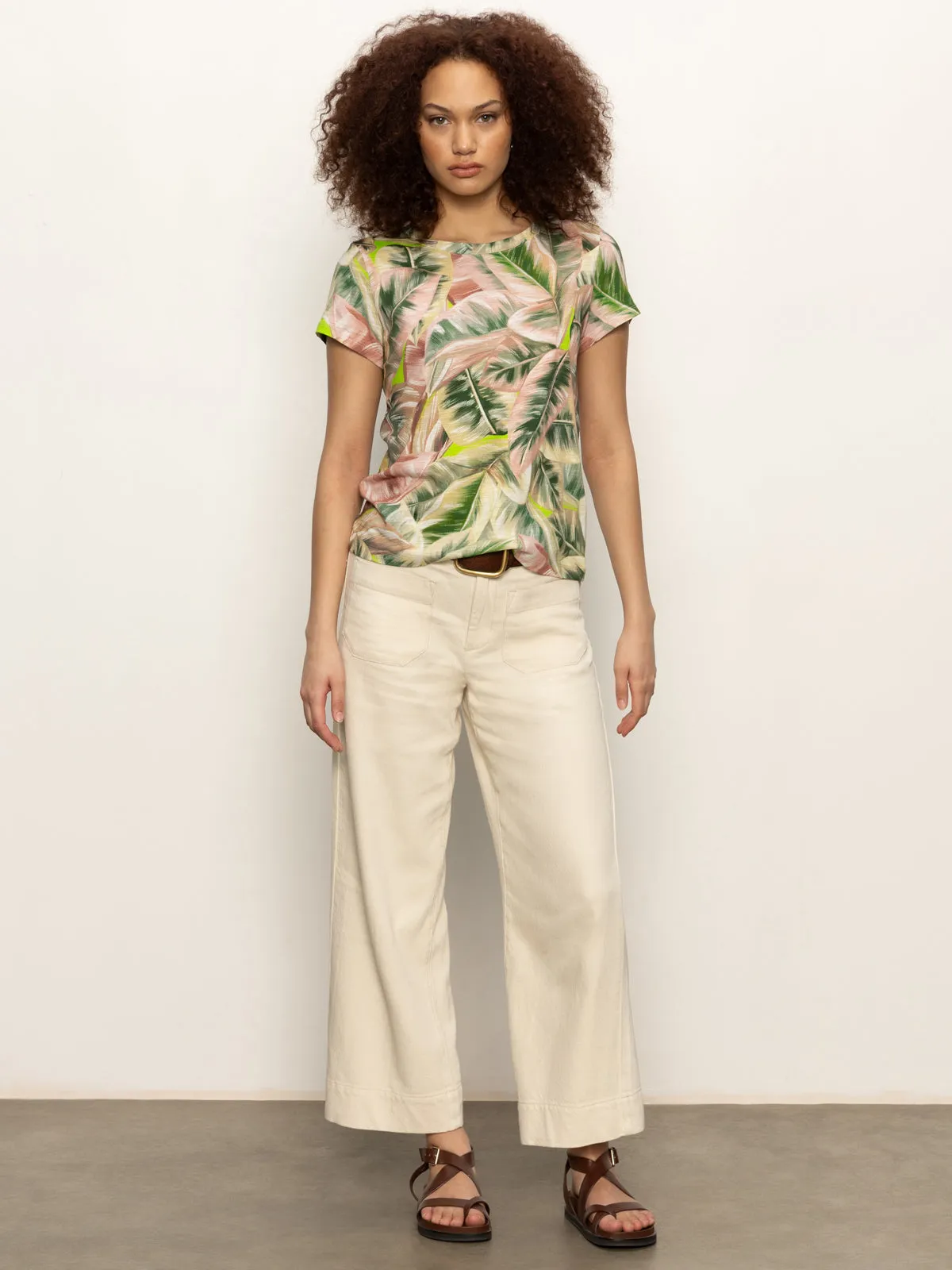 Stretch Knit Fabric AntiStaticTreatment The Perfect Tee Palm