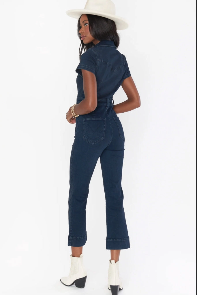 Show Me Your Mumu Cropped Everhart Jumpsuit - Thunder Affordable Unisex Wear