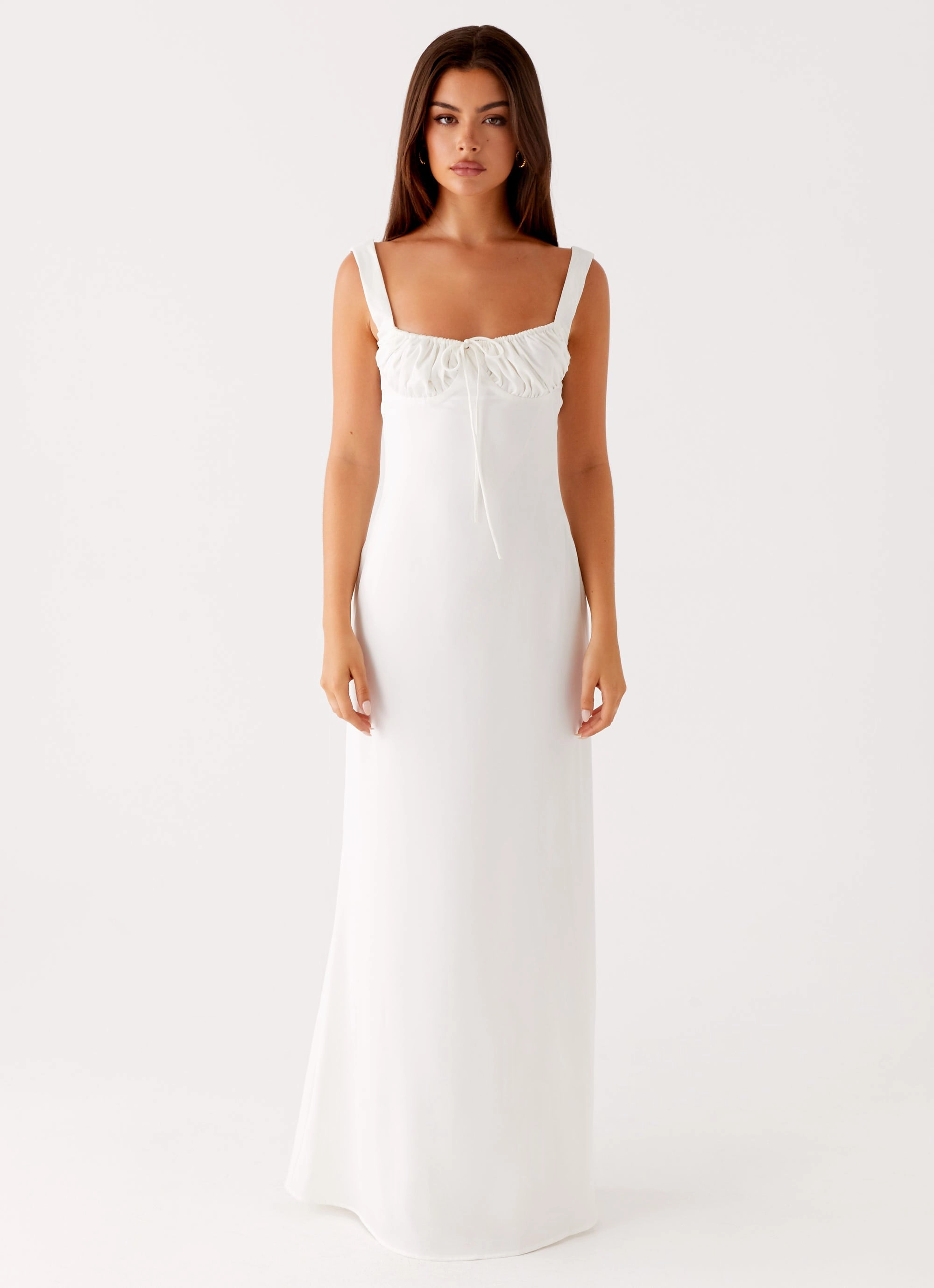 Shyla Maxi Dress - Ivory Comfy Shape Sophisticated Design