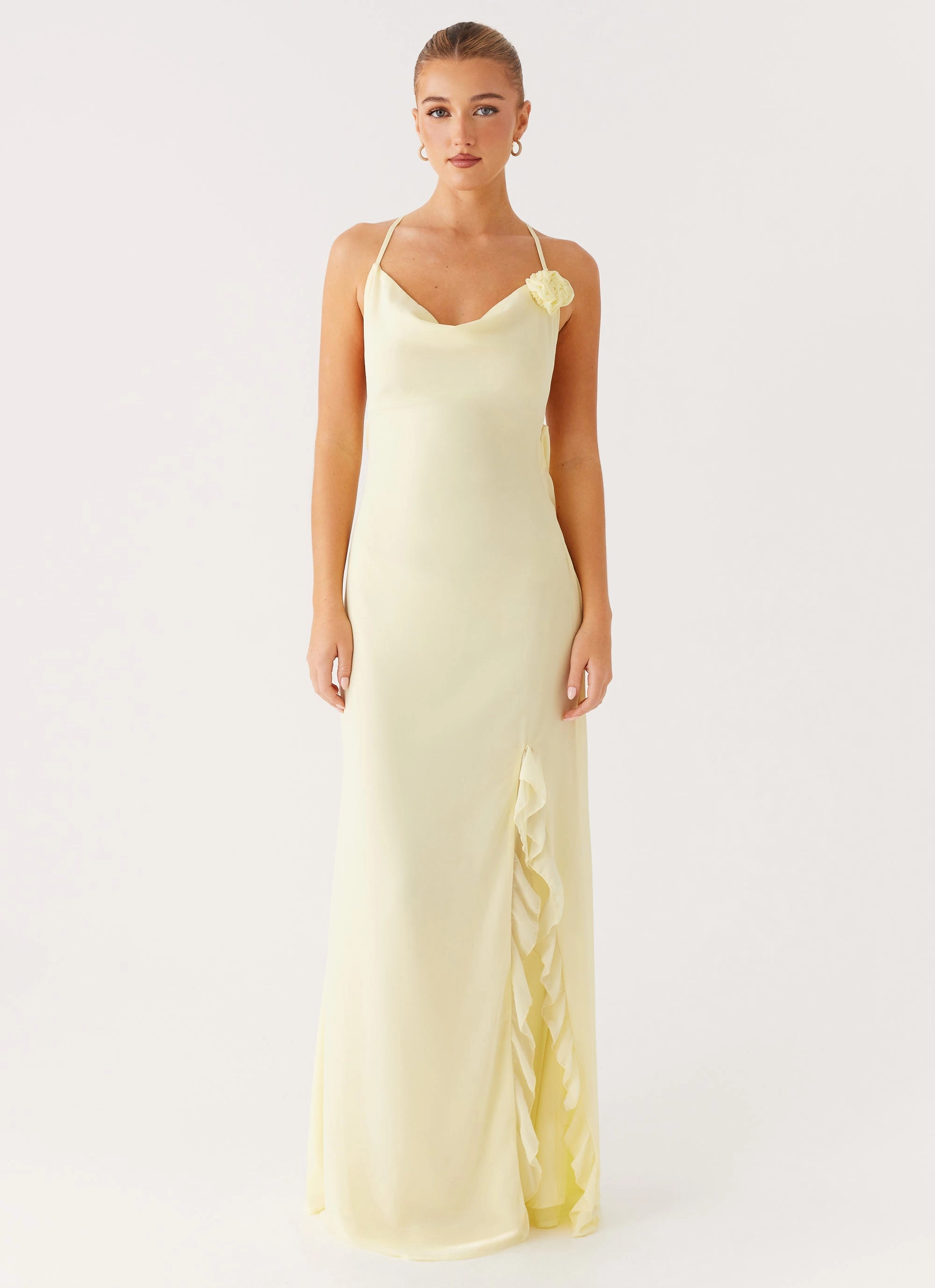 All Day Cozy Layer First Class Maxi Dress - Yellow