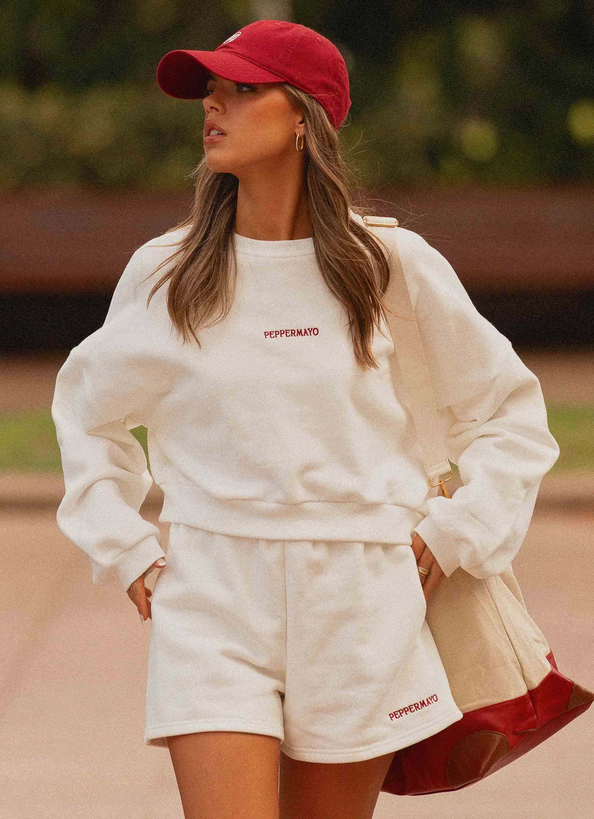 Signature Sweatshorts - Ivory Perfect Shape