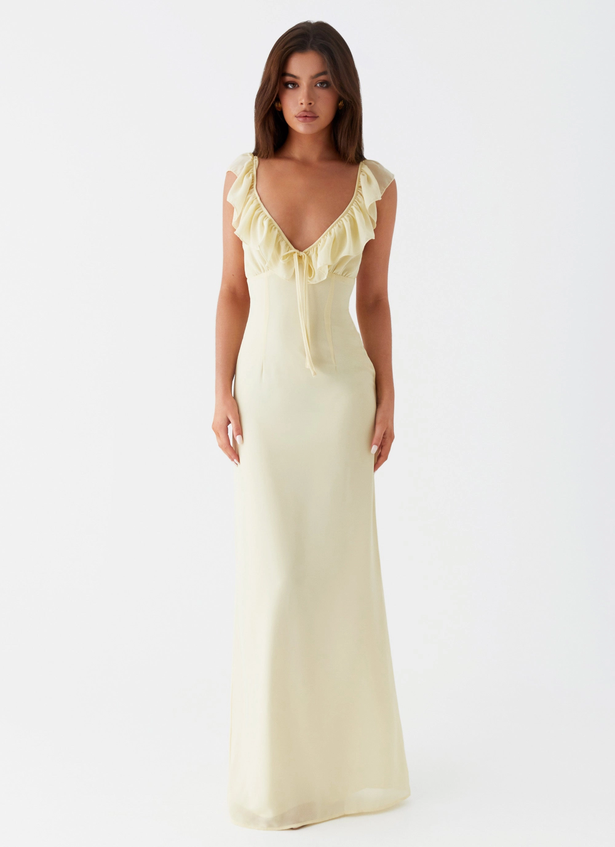 Neutral Base Silvie Maxi Dress - Yellow