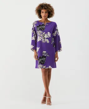 Smile Feel Feel Good Floral Print Zip Tunic Dress