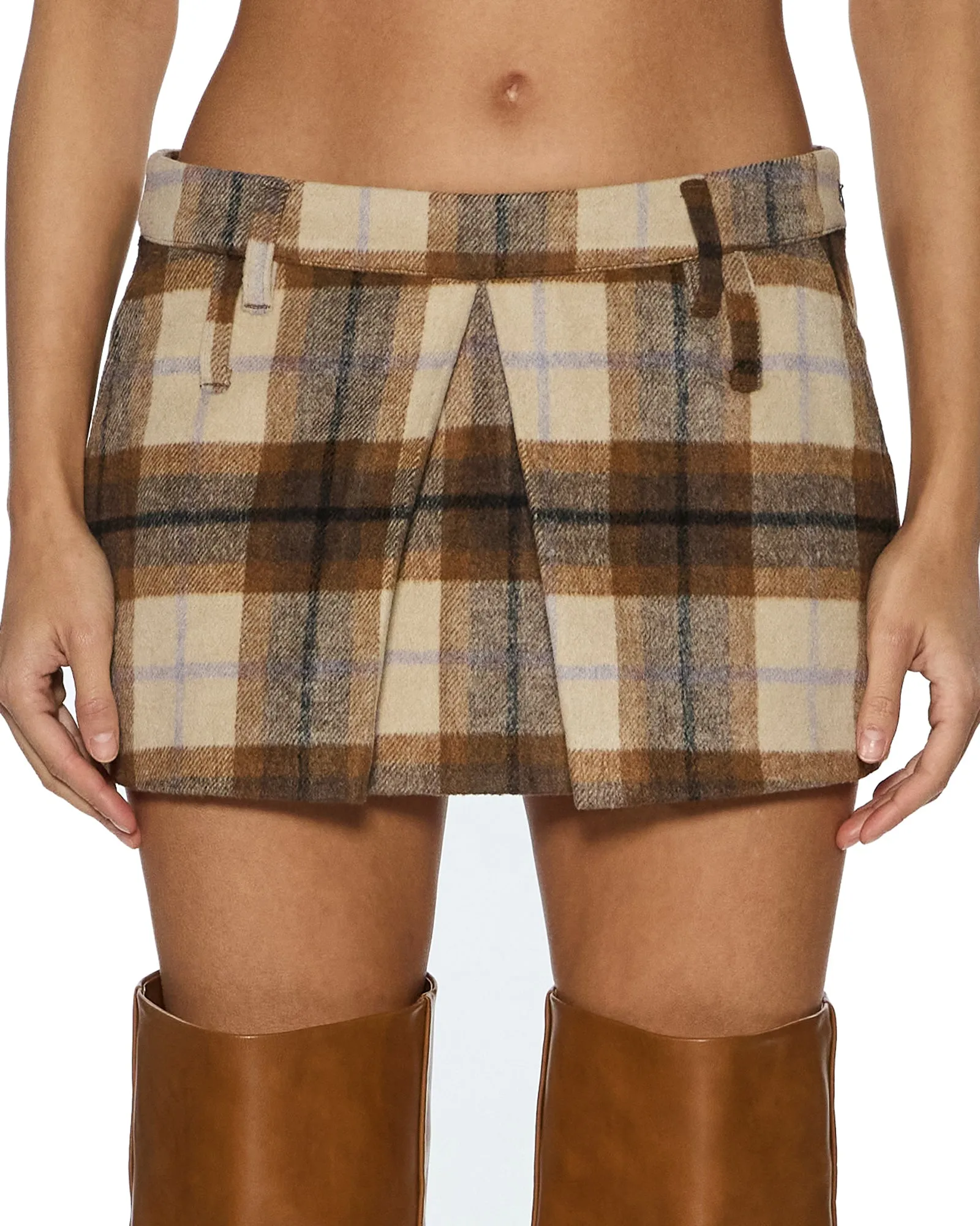ADDISON SKIRT PLAID Light Mood