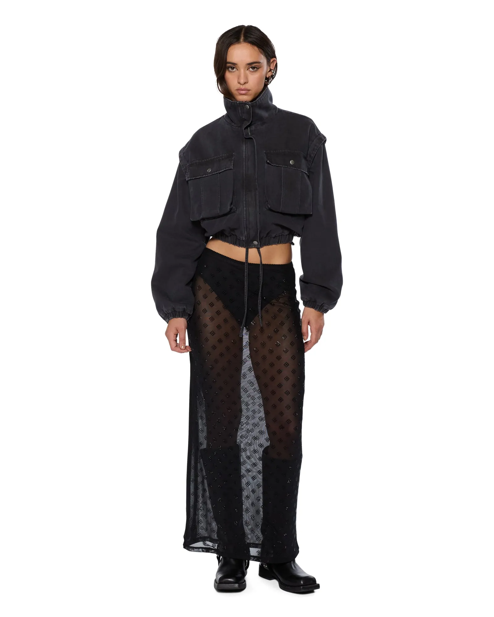 Smooth Cut High Rise MAXI SKIRT DIAMANTE