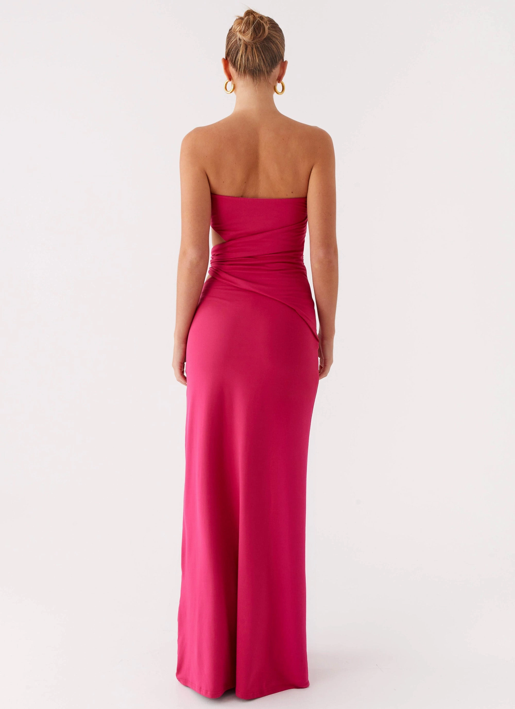 Anetta Maxi Dress - Fuchsia warm tones