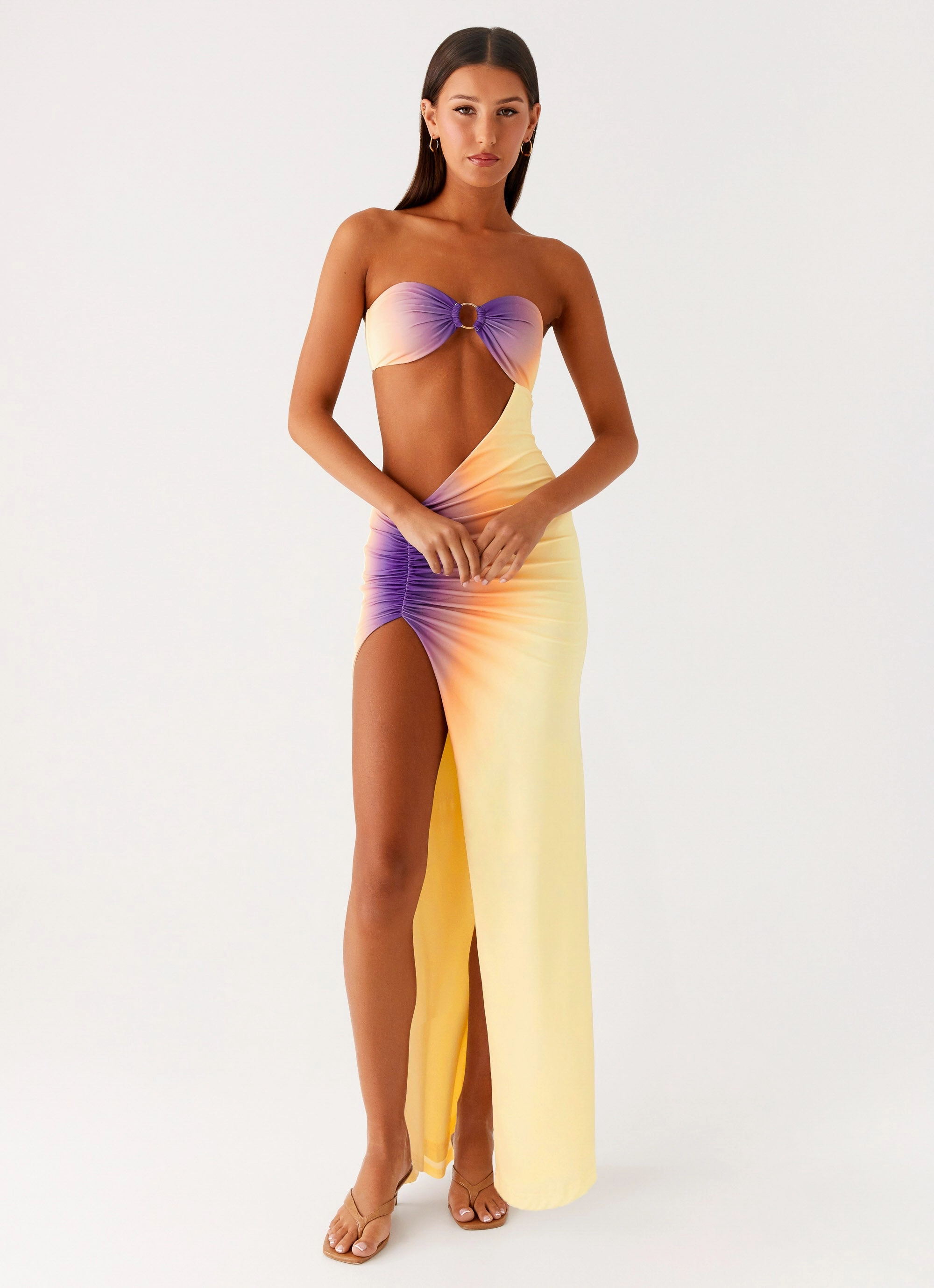 Luxe Wear Ellisah Ombre Maxi Dress - Sunrise Ombre