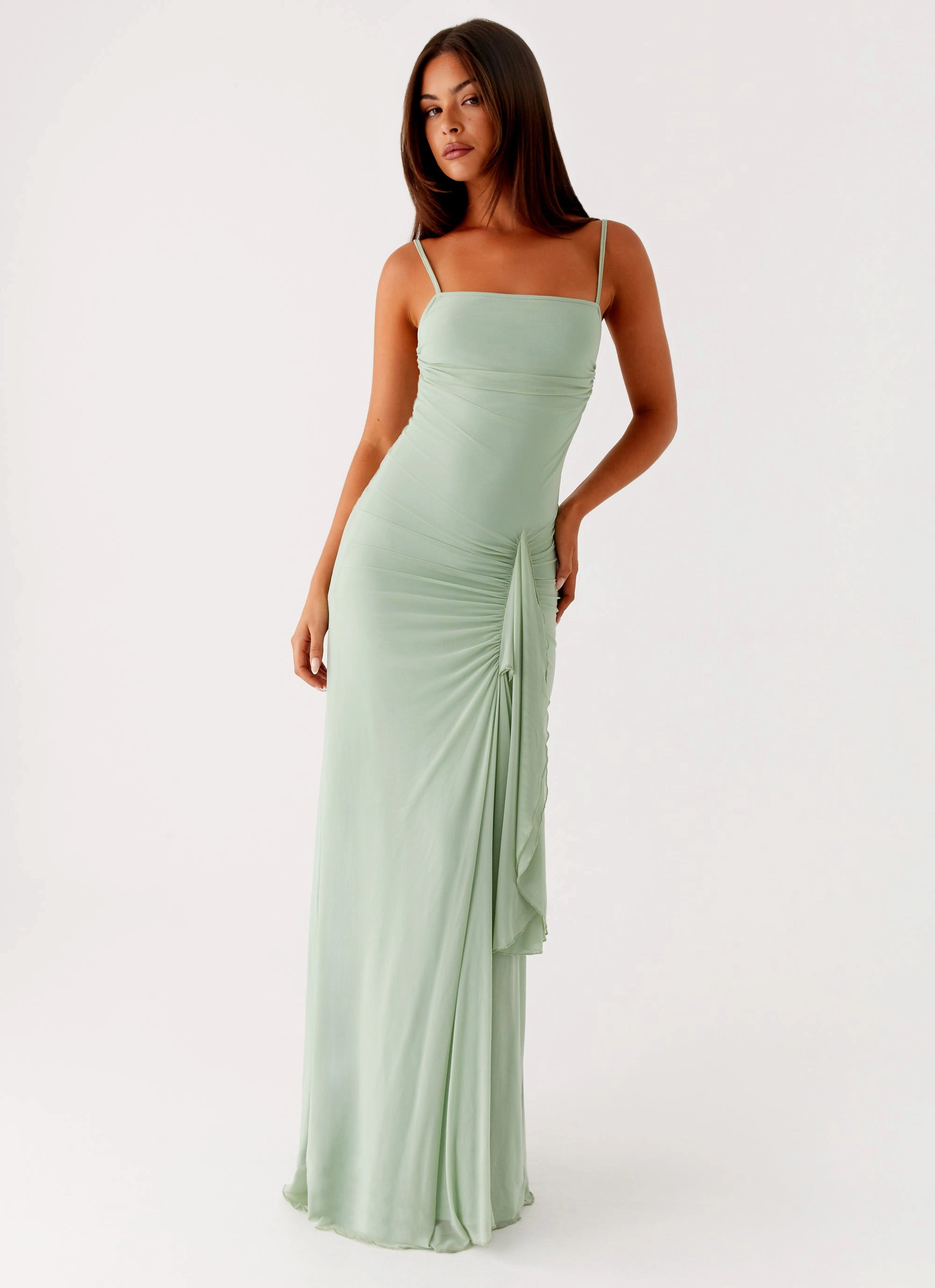 Amphi Maxi Dress - Sage Flower Soft Street Ease
