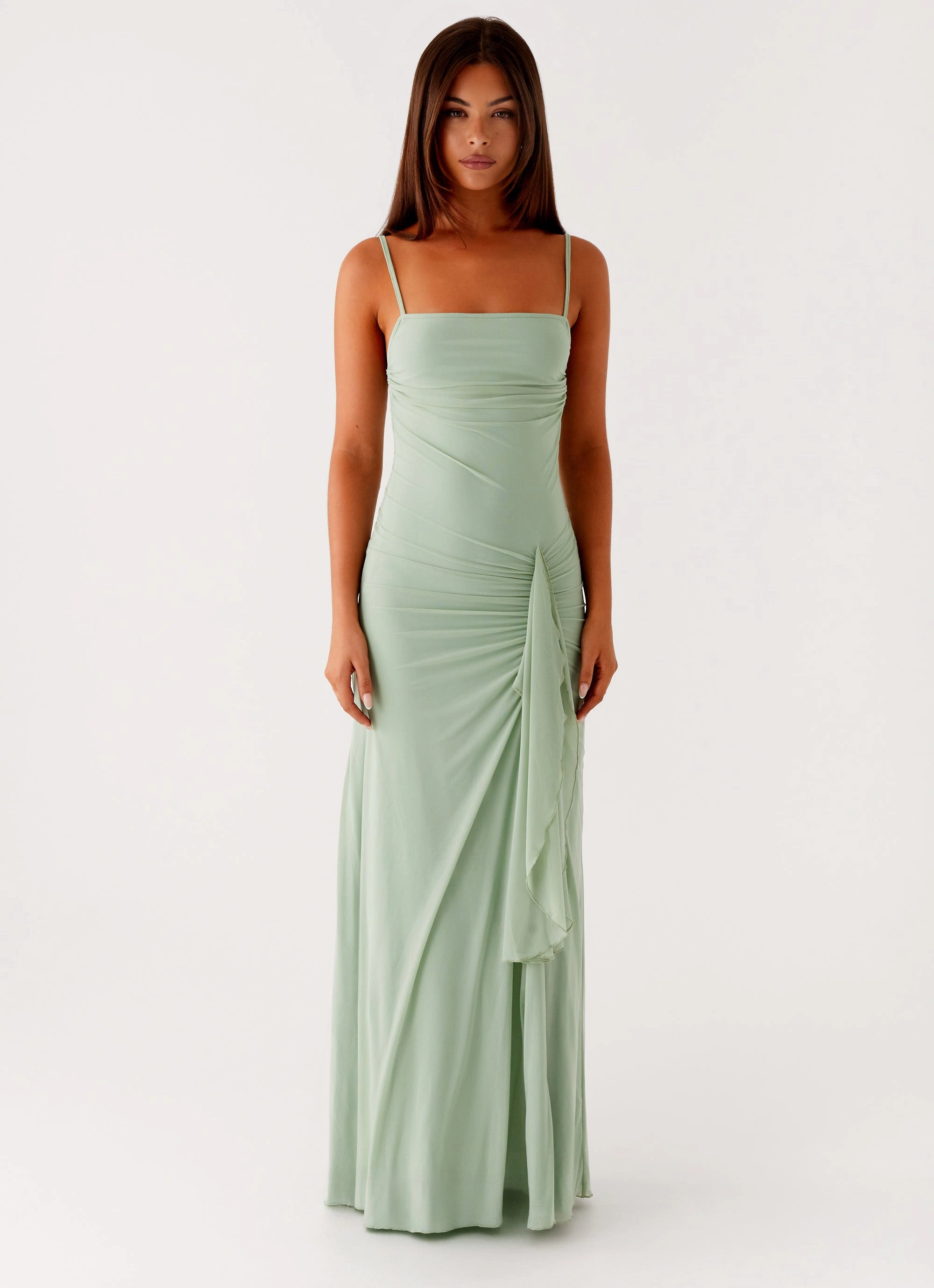 Amphi Maxi Dress - Sage Lightweight-Lining