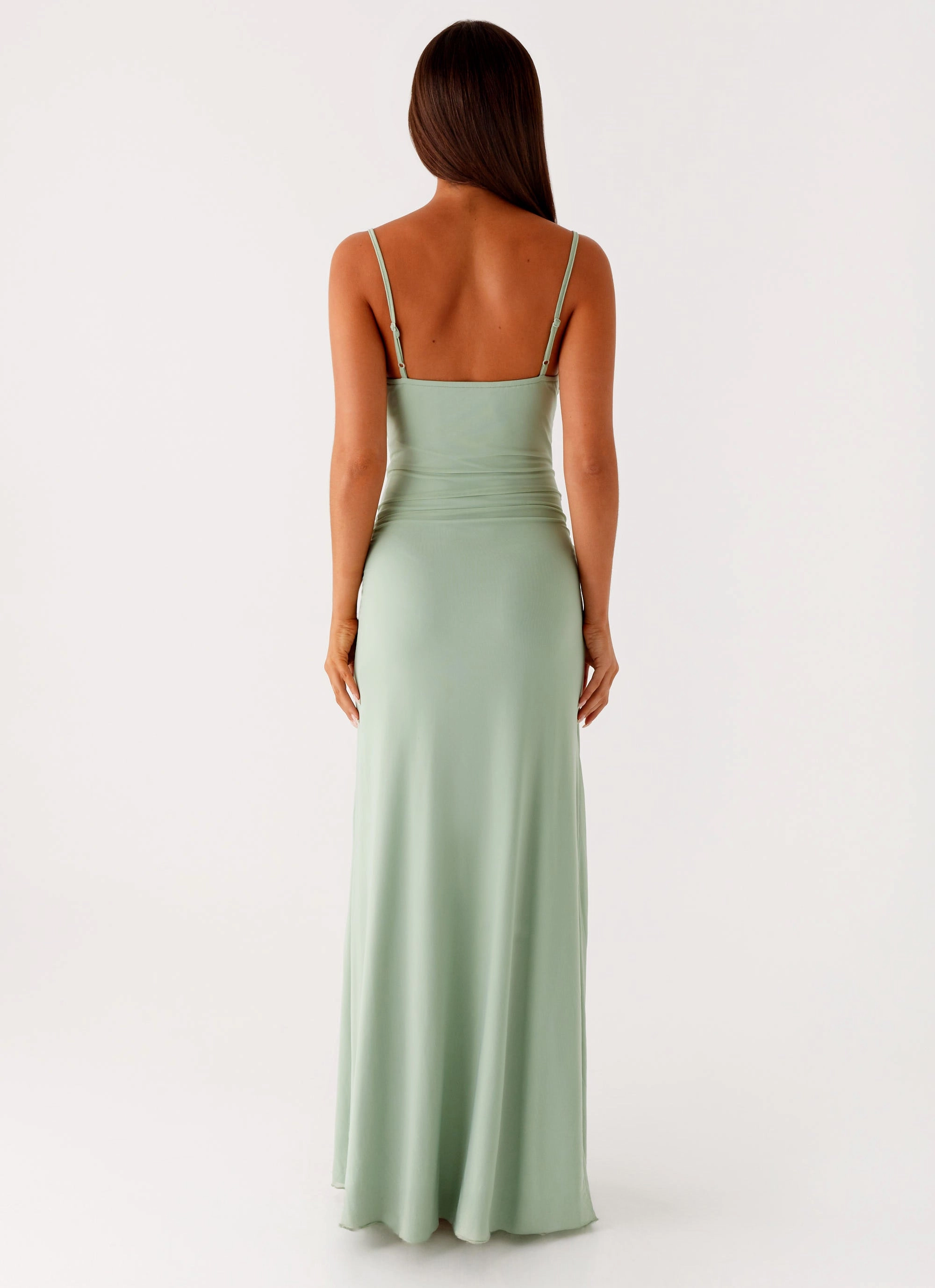 Amphi Maxi Dress - Sage Bold Pattern Unlined Look