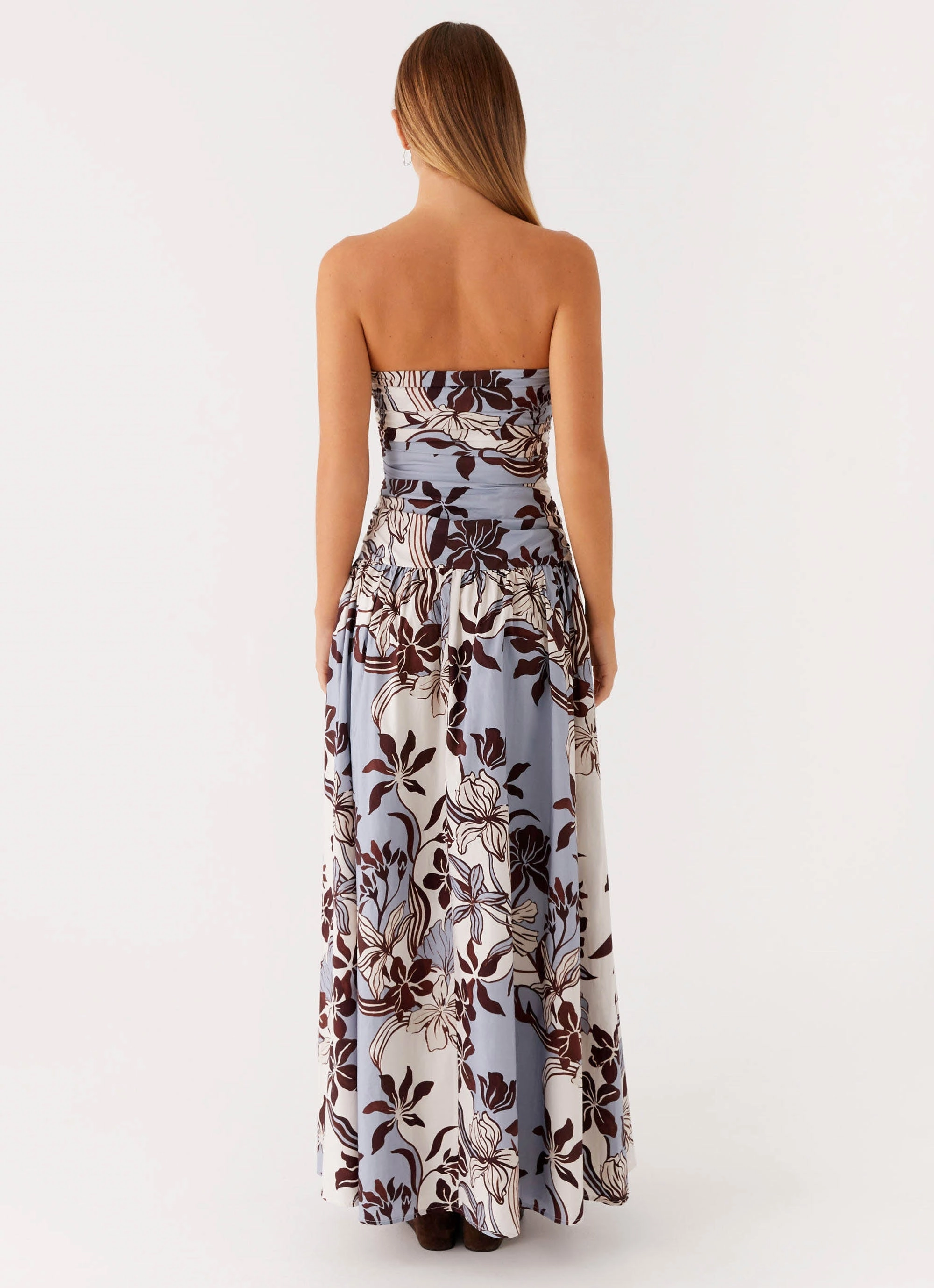 Carmel Maxi Dress - Bluewood Blossom Luxe Mood