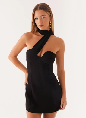 Sirena Mini Dress - Black Minimal Style Non Irritating Edges