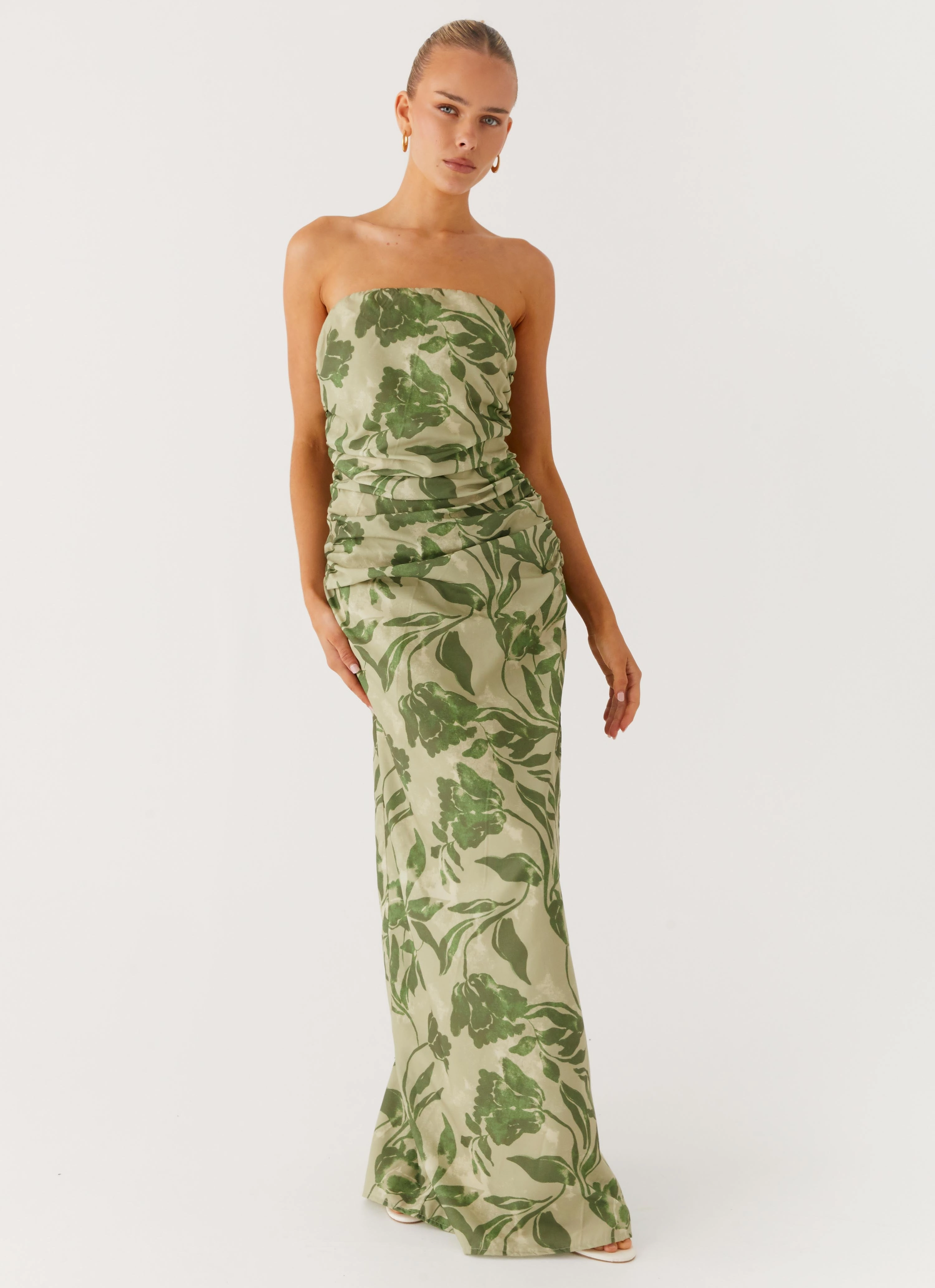 slim cut Classic Appeal Sirrah Maxi Dress - Jade Fern