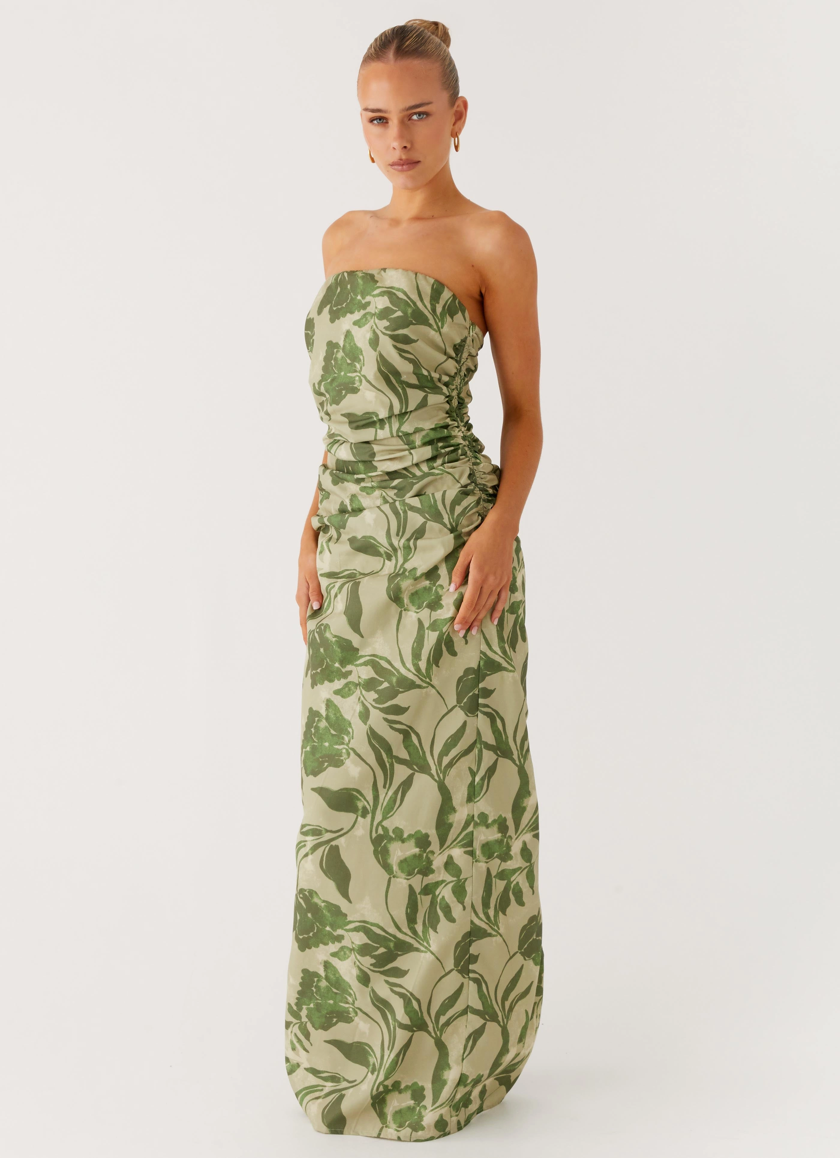 Sirrah Maxi Dress - Jade Fern Sleek Flex