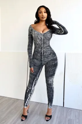 Anti Snag Fabric Move Freely Skim Milk Ribbed Wide Neck Jumpsuit