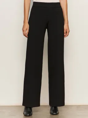 Runway Wide Leg Legging Black Polished Look