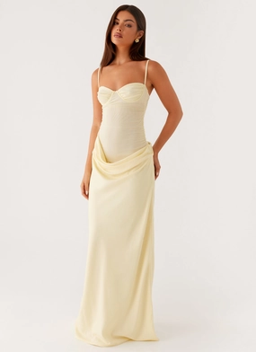Romy Maxi Dress - Yellow Simple Form