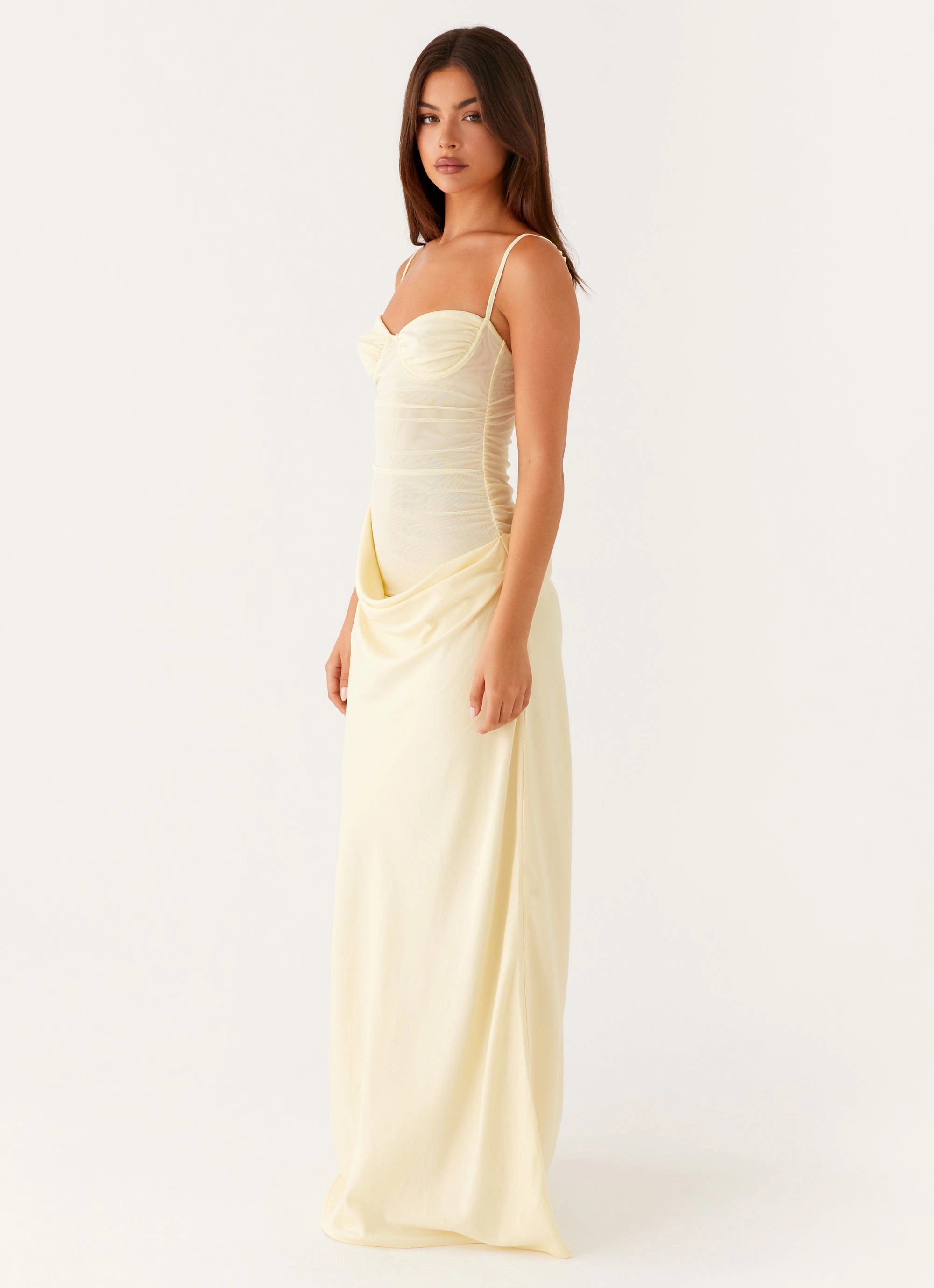 Romy Maxi Dress - Yellow Street-Style Sleek Movement