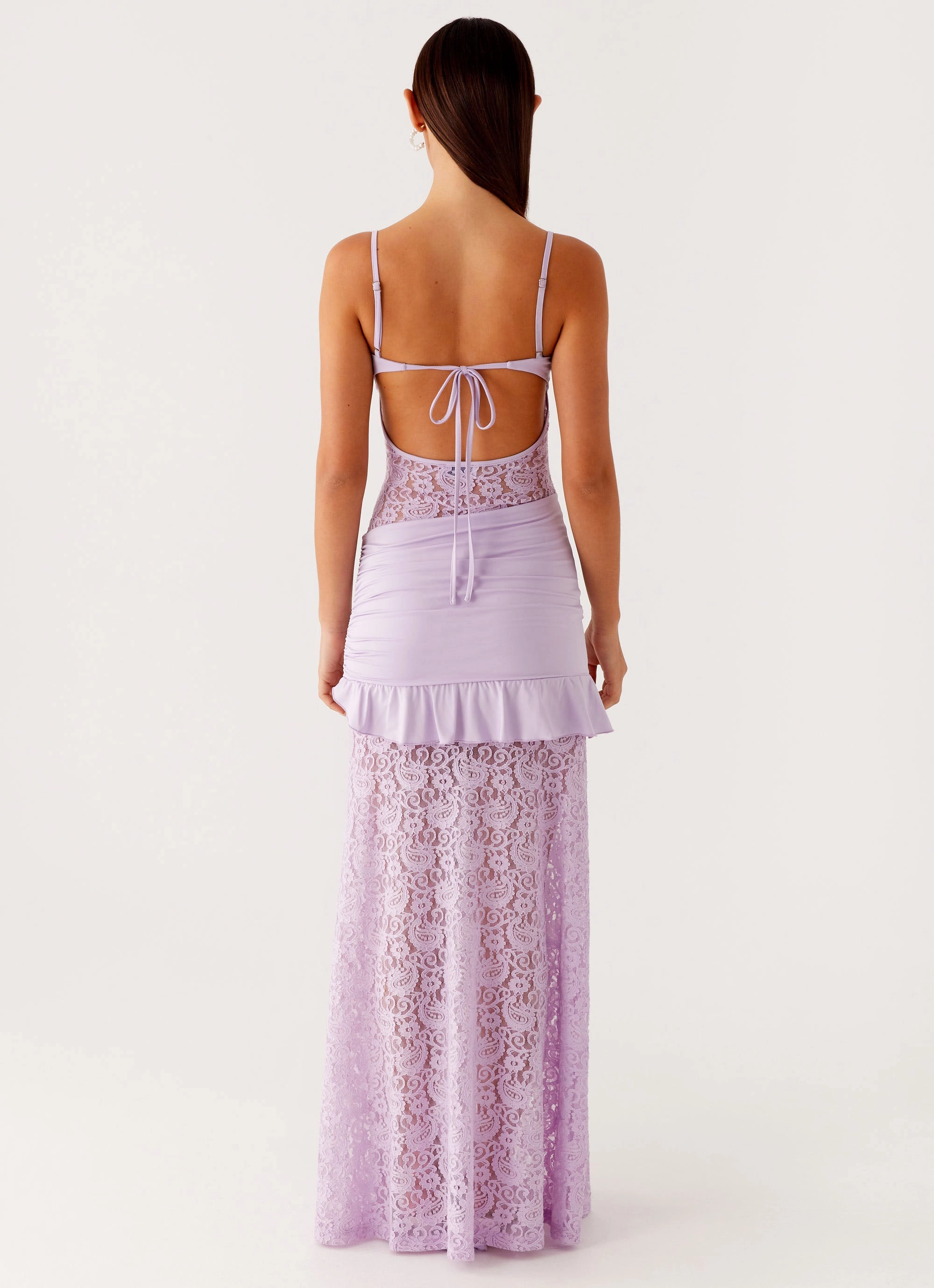 Romantic dinner wear Low-Waist New Romance Maxi Dress - Lilac