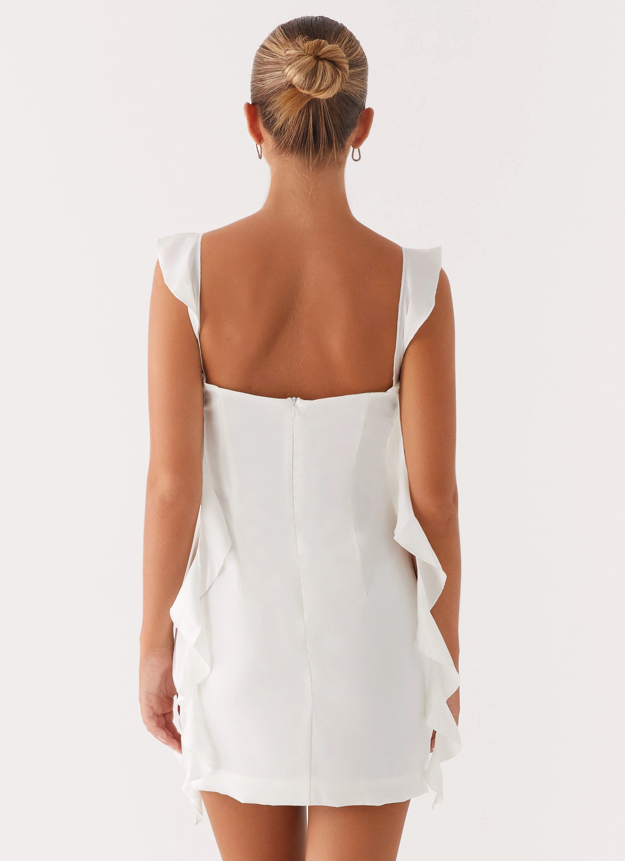 Beckham Mini Dress - White Spring Brunch