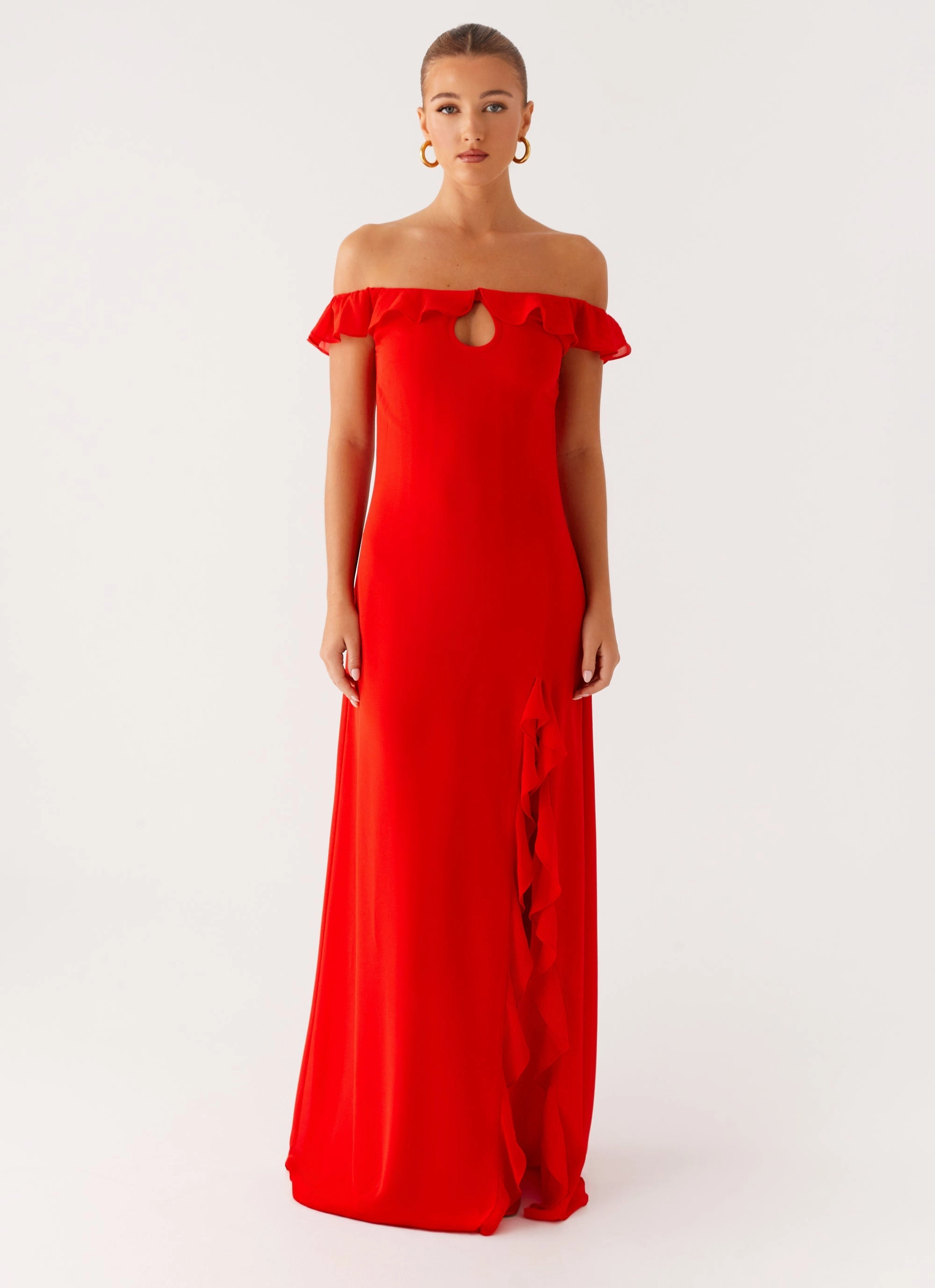 Braxton Maxi Dress - Red Smart Layer