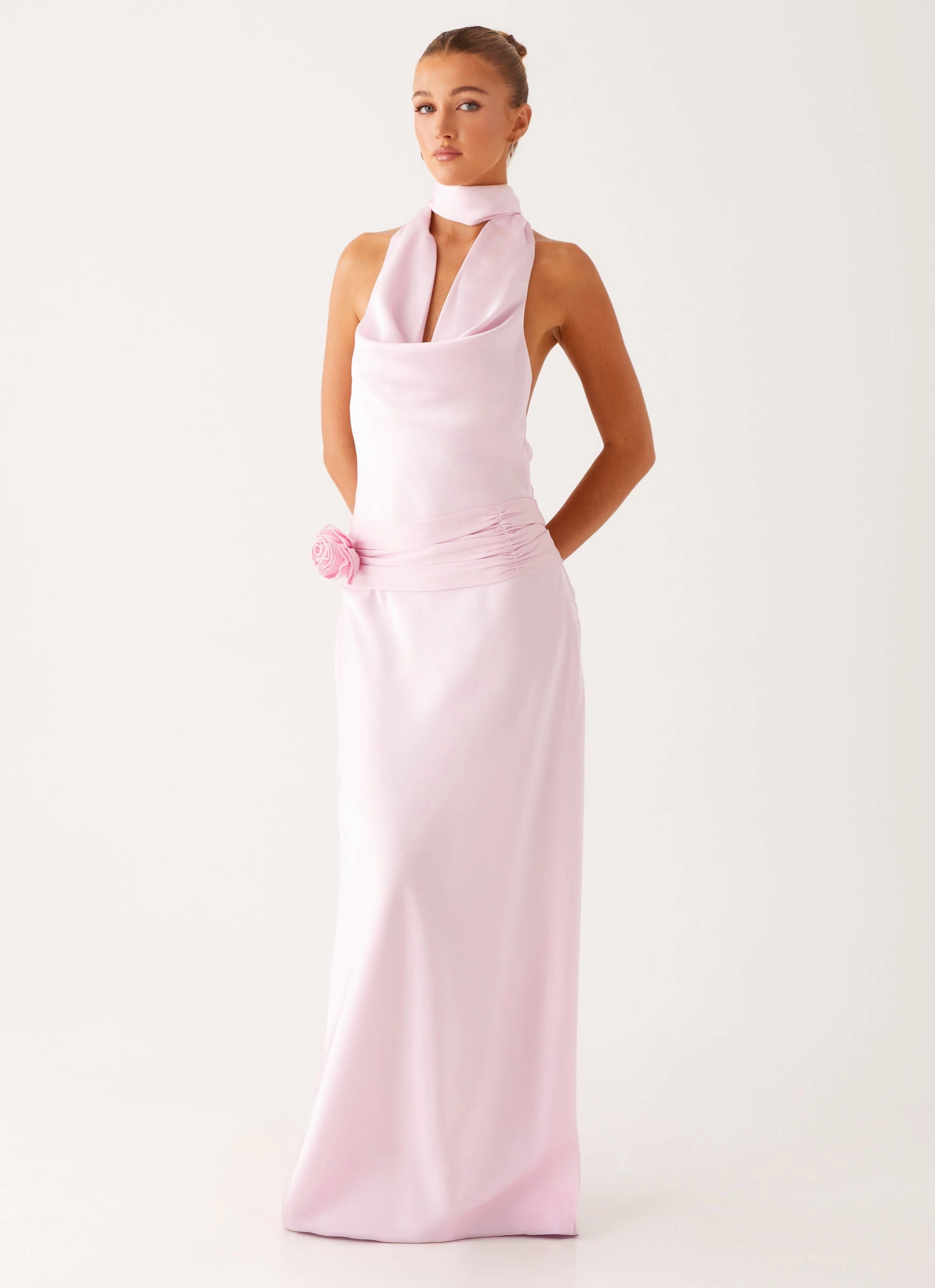 Imani Maxi Dress - Pink Classic Layers Lightweight Feel